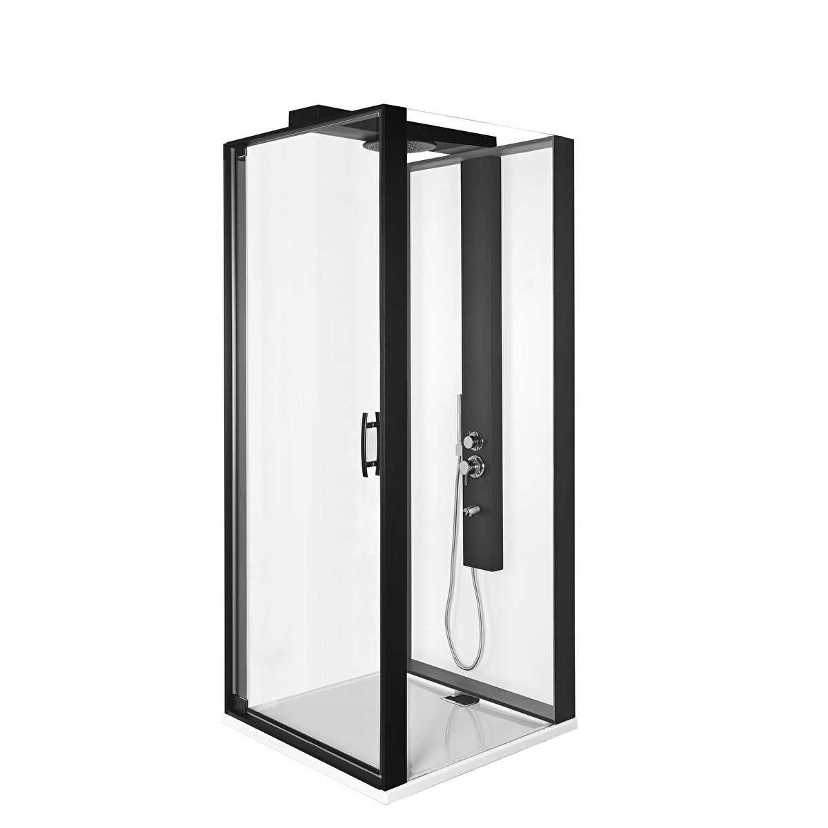 Zest Kompakt Duş Ünitesi, Siyah