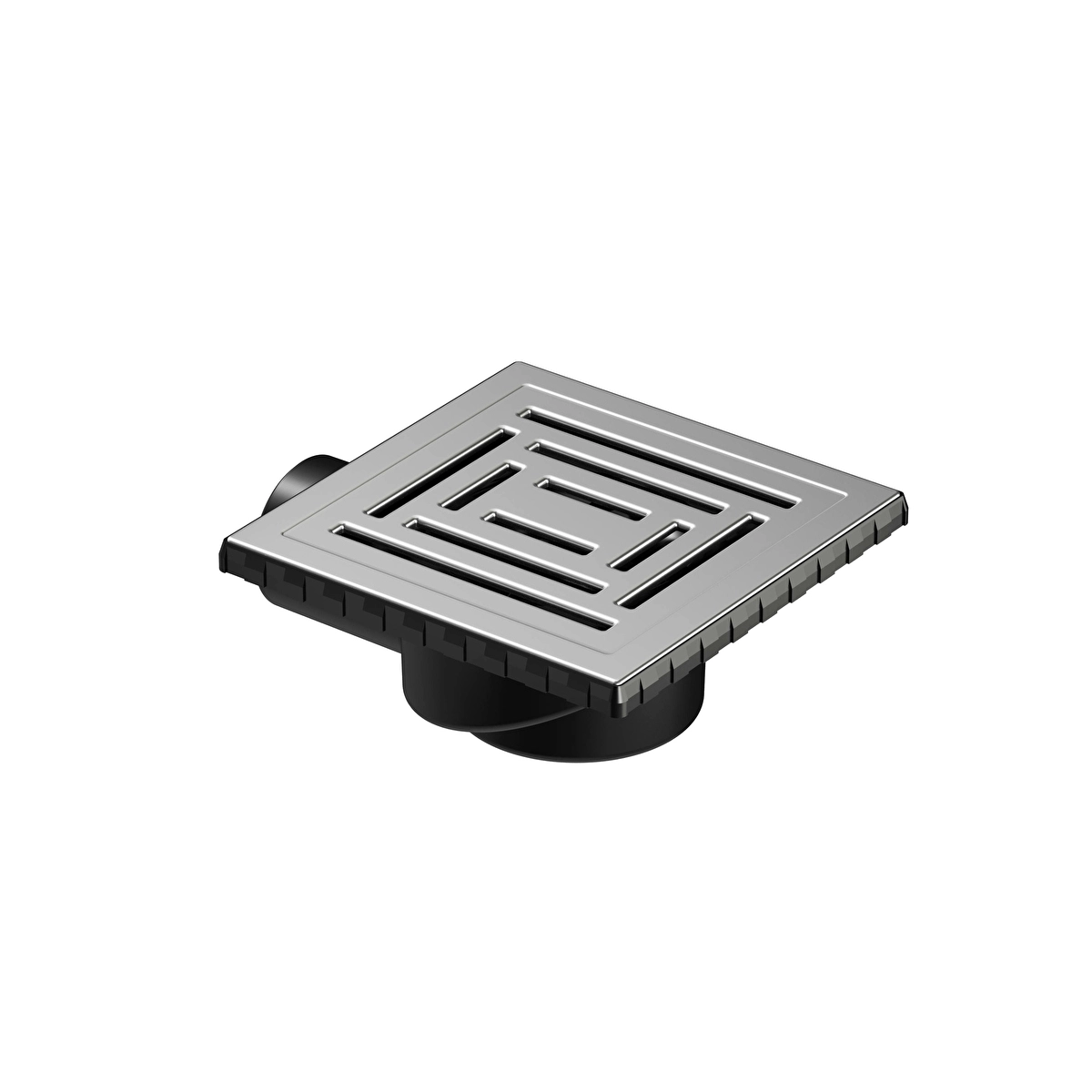 DK800 Kare Style Duş Kanalı, Mat Krom