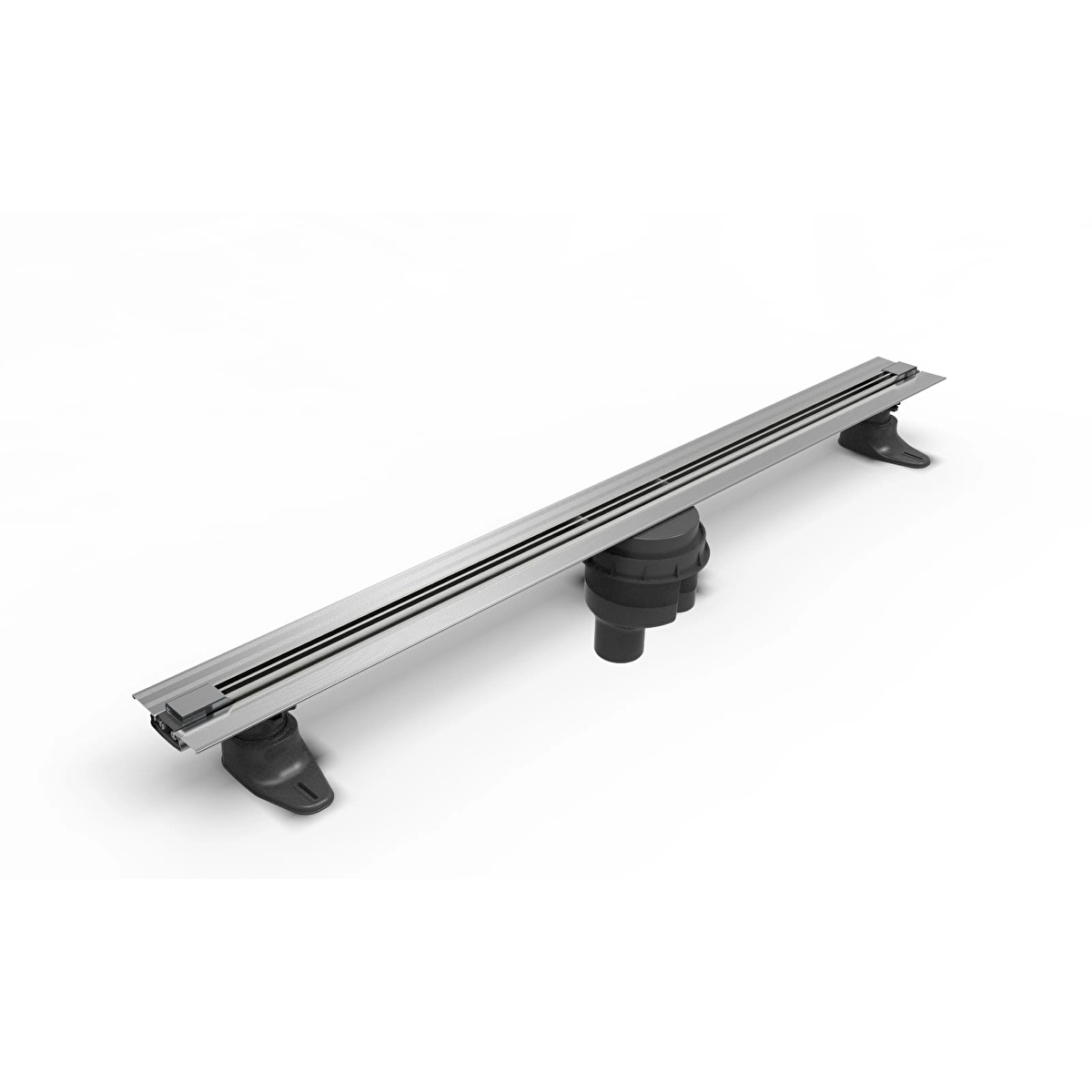 DK100 Dikdörtgen Thin-cut Duş Kanalı, Parlak Krom