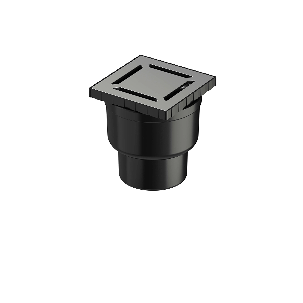DK100 Kare Elegant Duş Kanalı, Mat Krom