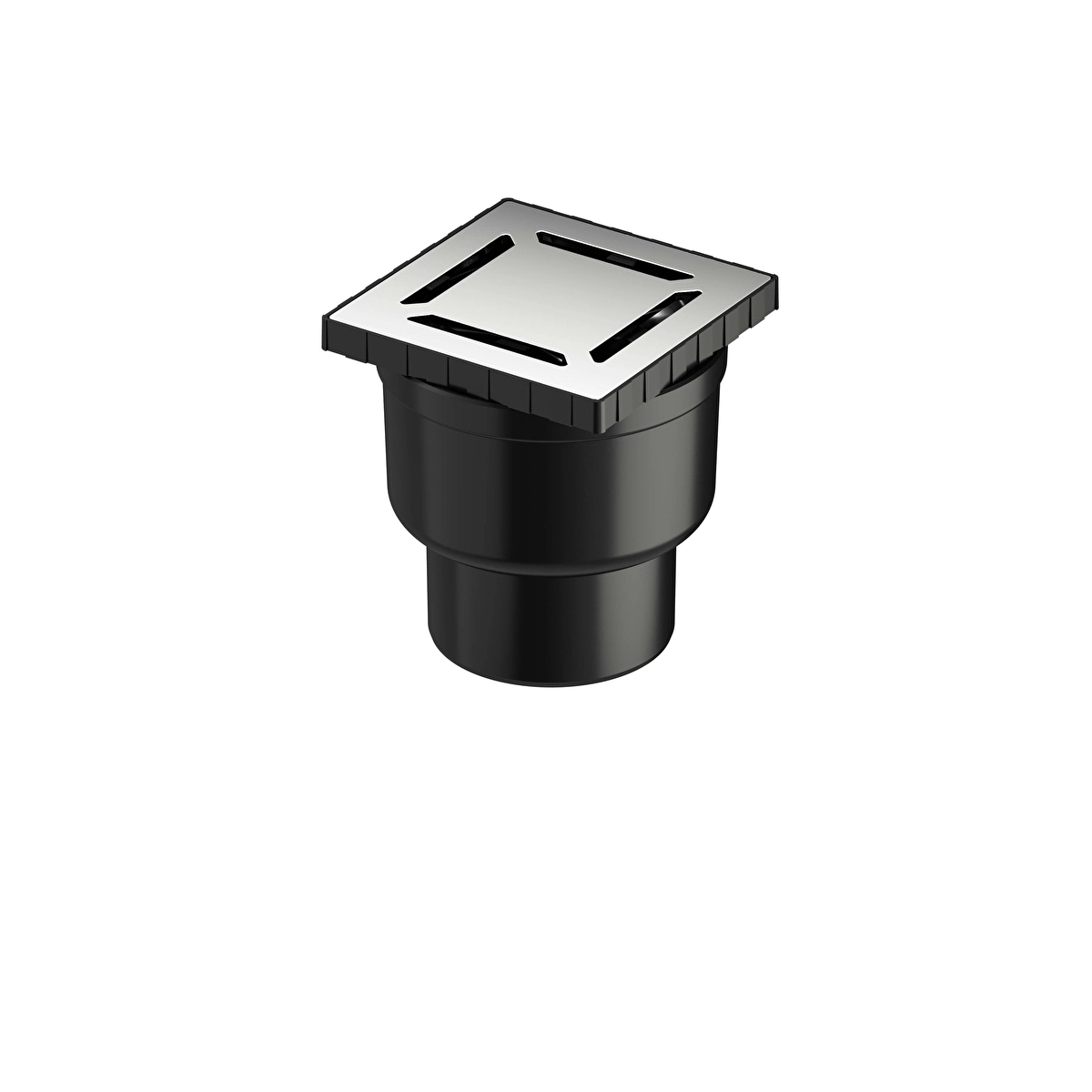 DK100 Kare Elegant Duş Kanalı, Parlak Krom