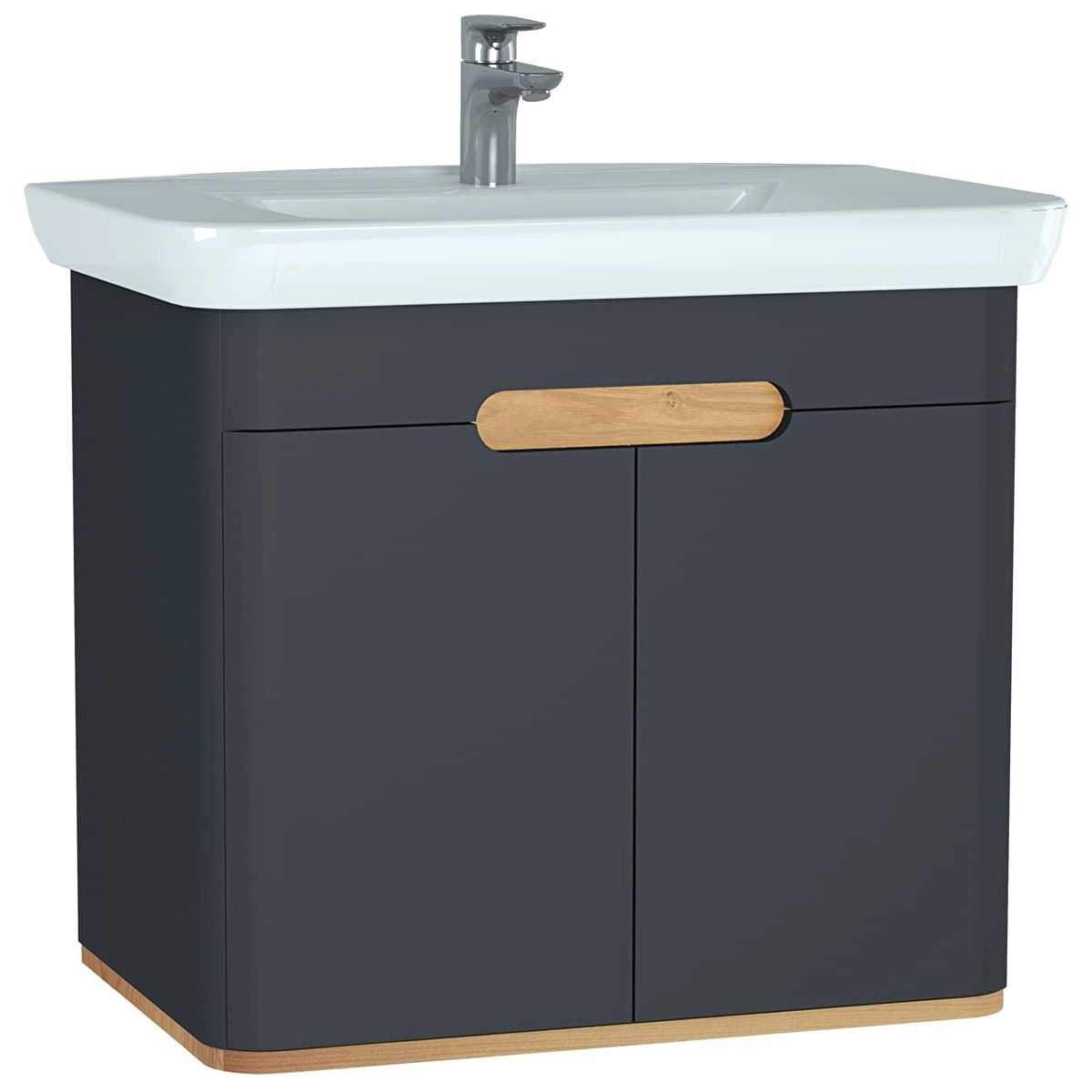 Sento Lavabo Dolabı, Mat Antrasit