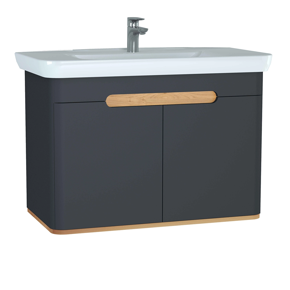 Sento Lavabo Dolabı, Mat Antrasit
