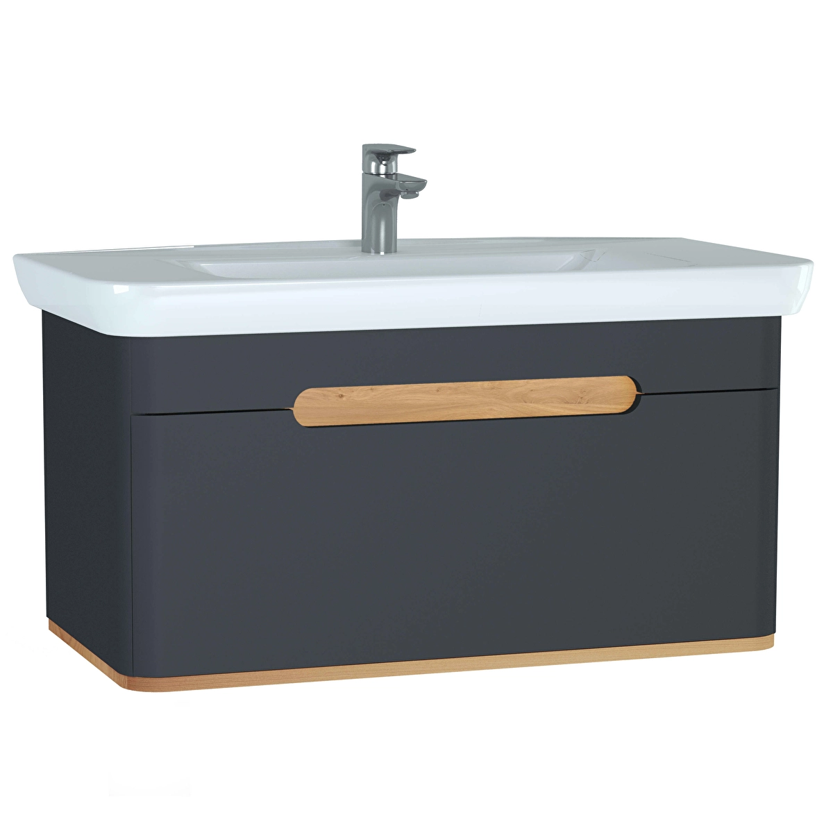 Sento Lavabo Dolabı, Mat Antrasit