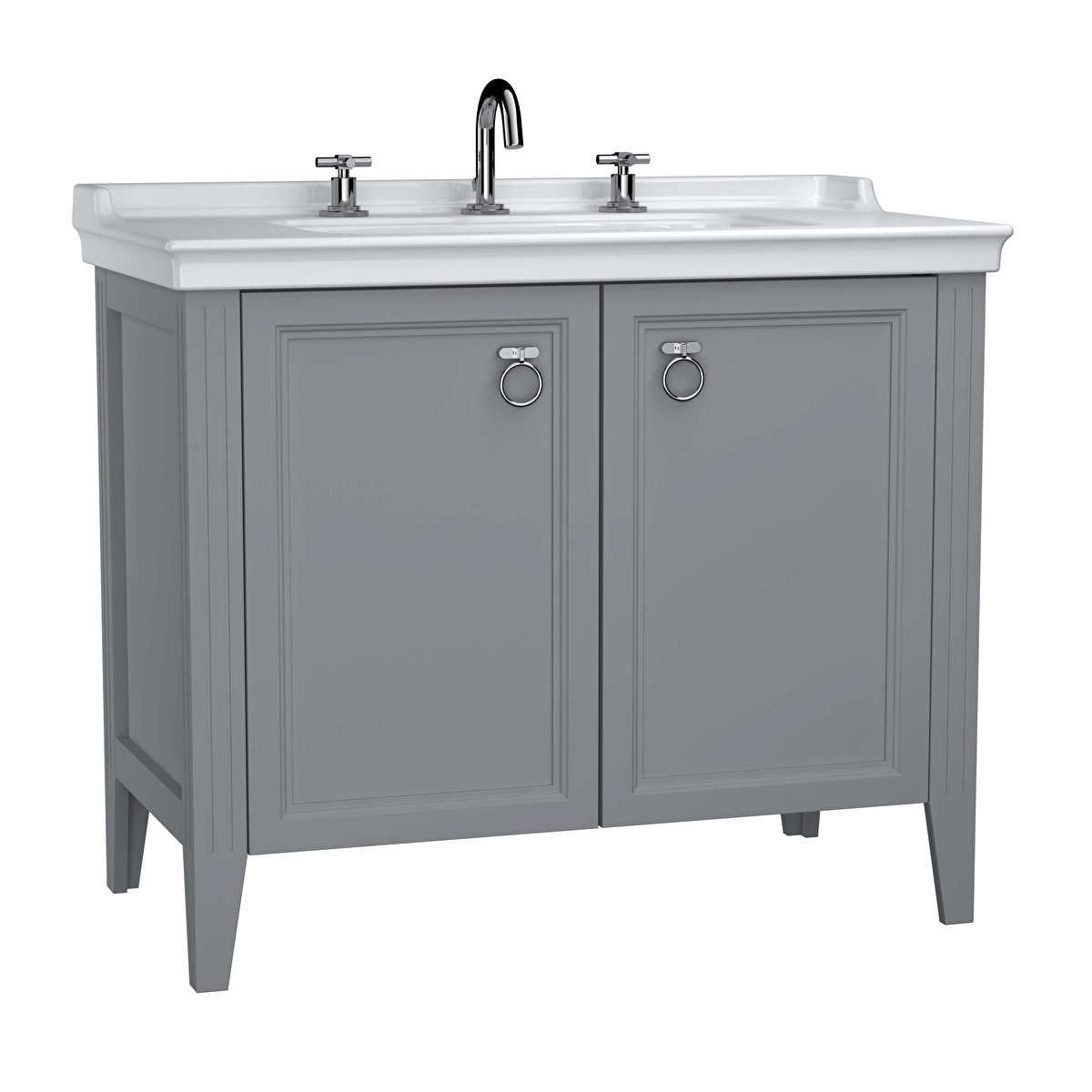 Valarte Lavabo Dolabı, Mat gri