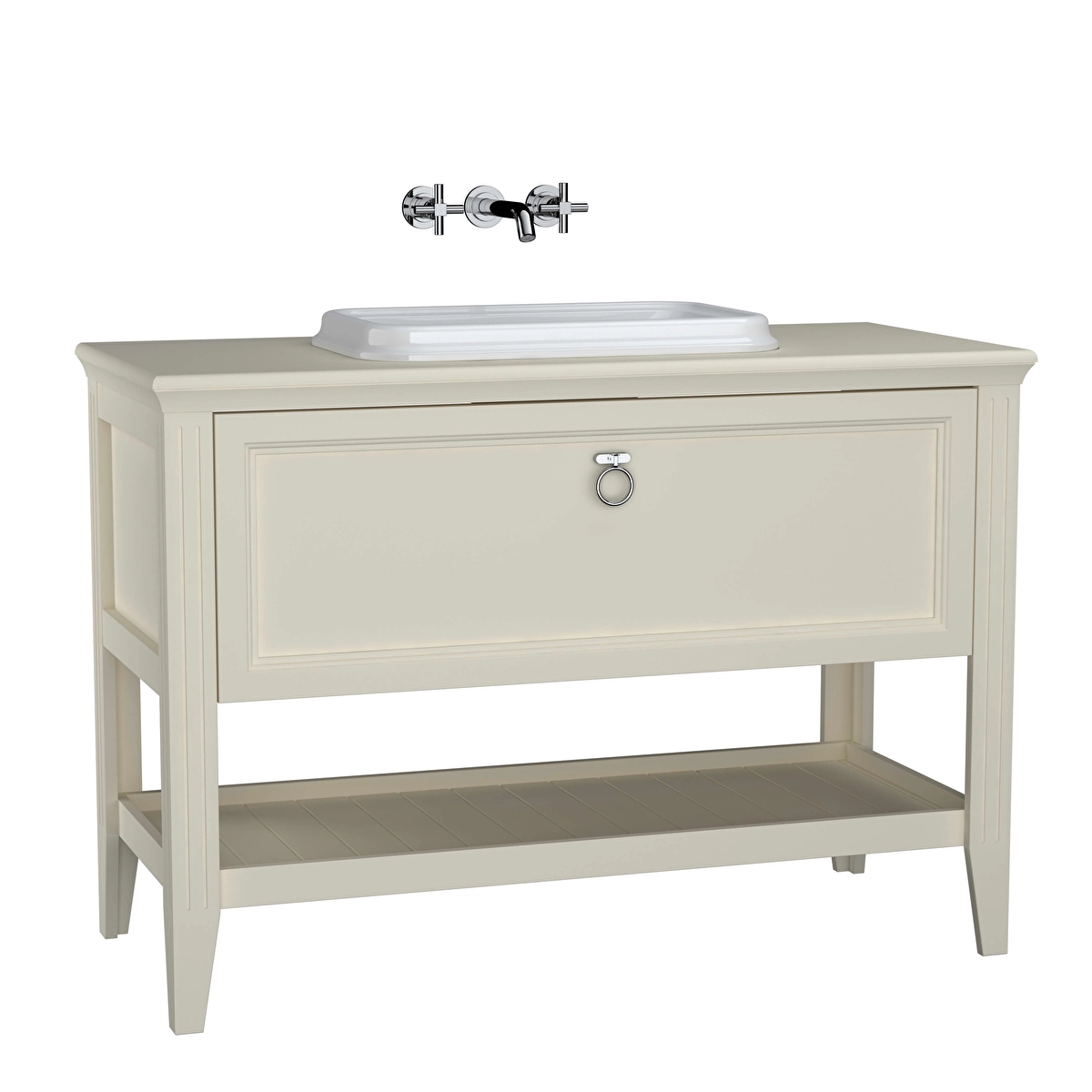 Valarte Lavabo Dolabı, Mat fildişi