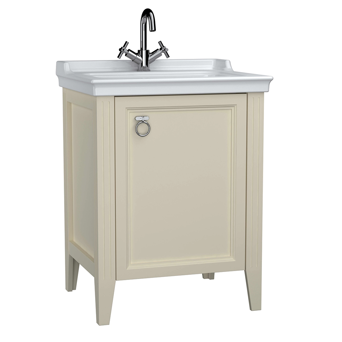 Valarte Lavabo Dolabı, Mat fildişi