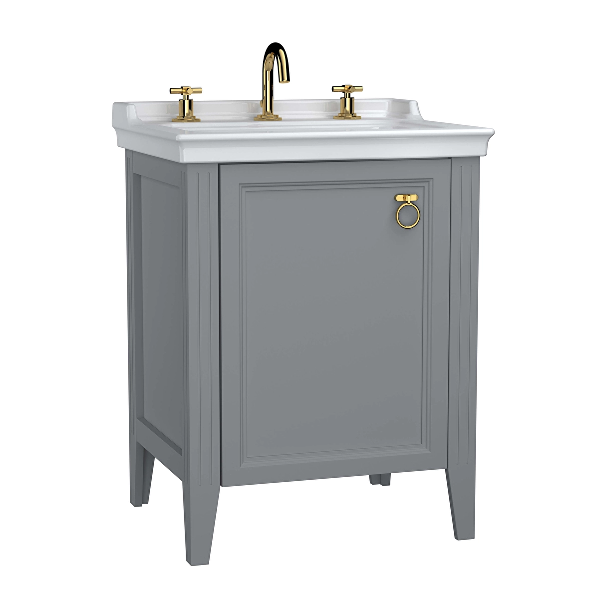 Valarte Lavabo Dolabı, Mat gri