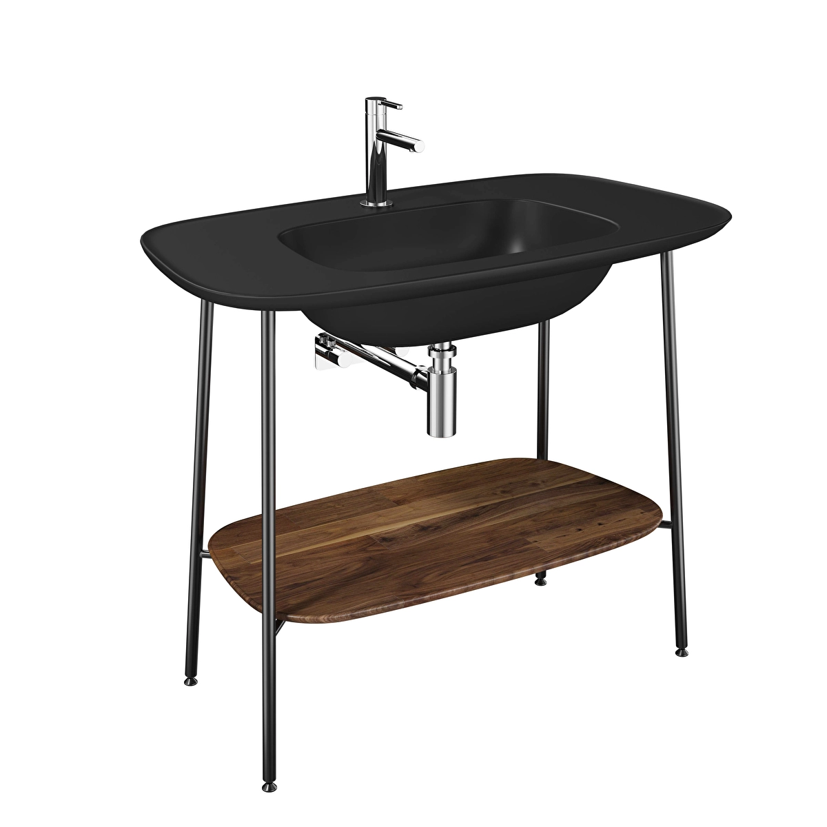 Plural Lavabo Ünitesi, Koyu Meşe