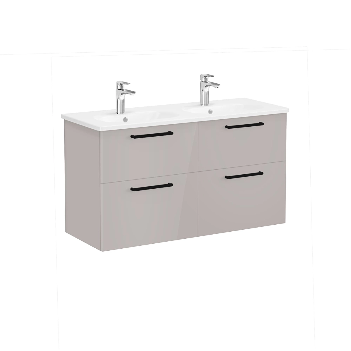 Root Flat Lavabo Dolabı, Parlak Sahra Beji
