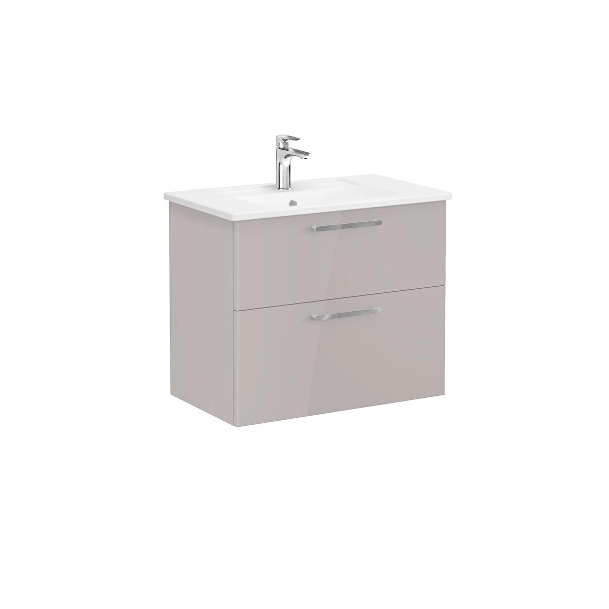 Root Flat Lavabo Dolabı, Parlak Sahra Beji