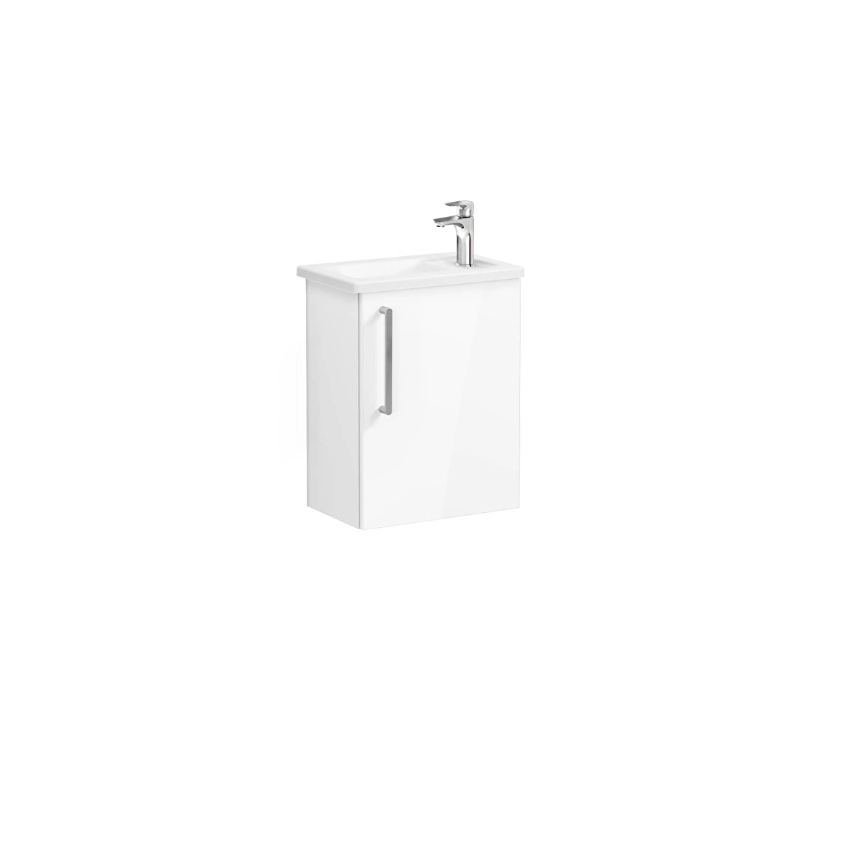 Root Flat Lavabo Dolabı, Parlak Beyaz