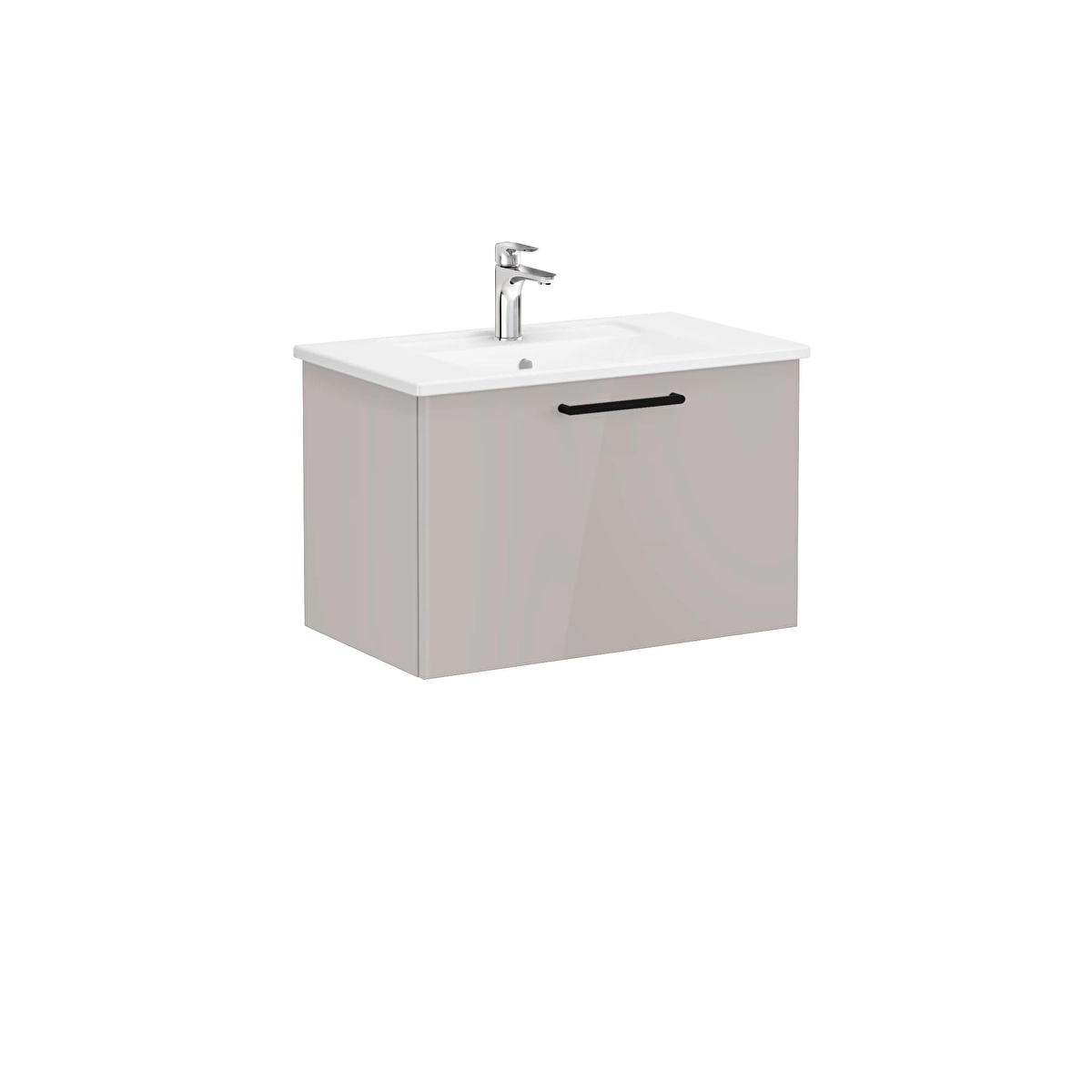 Root Flat Lavabo Dolabı, Parlak Sahra Beji