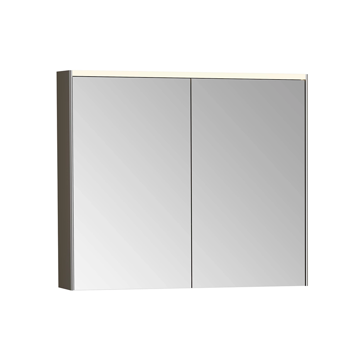 Prime Aynalı Banyo Dolabı, Fırçalanmış Krom