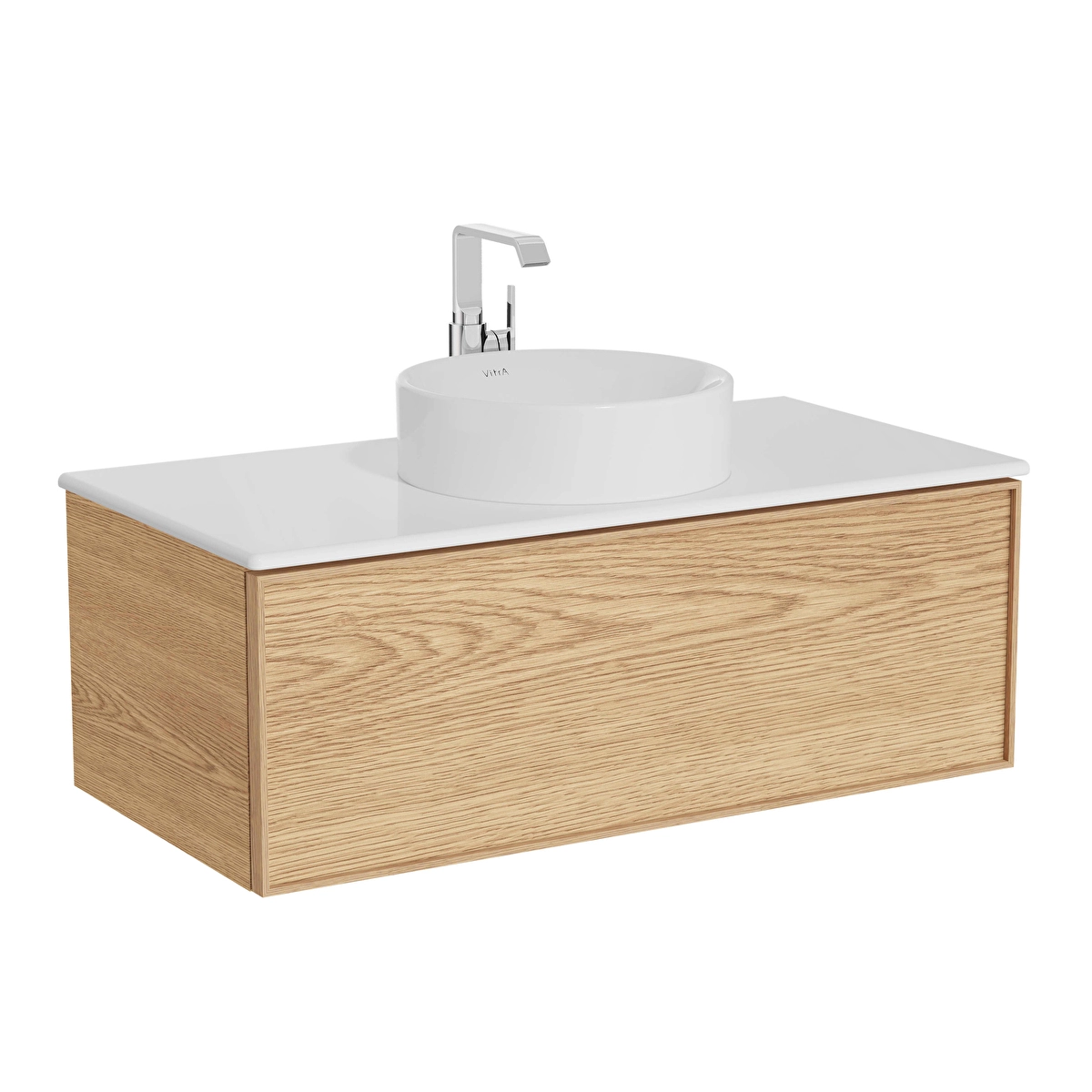 Metropole Edge Lavabo Dolabı, Açık meşe