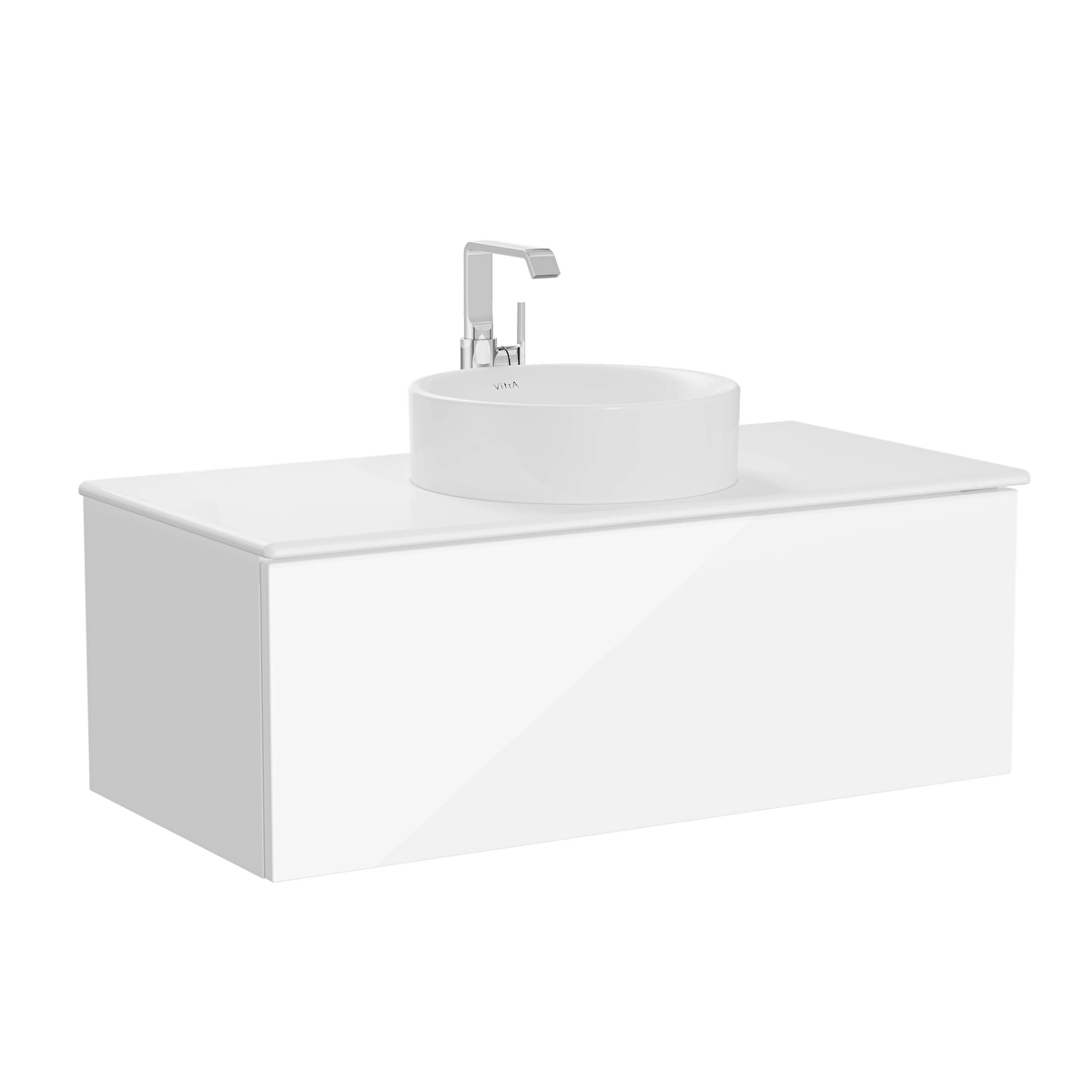 Metropole Pure Lavabo Dolabı, Parlak Beyaz