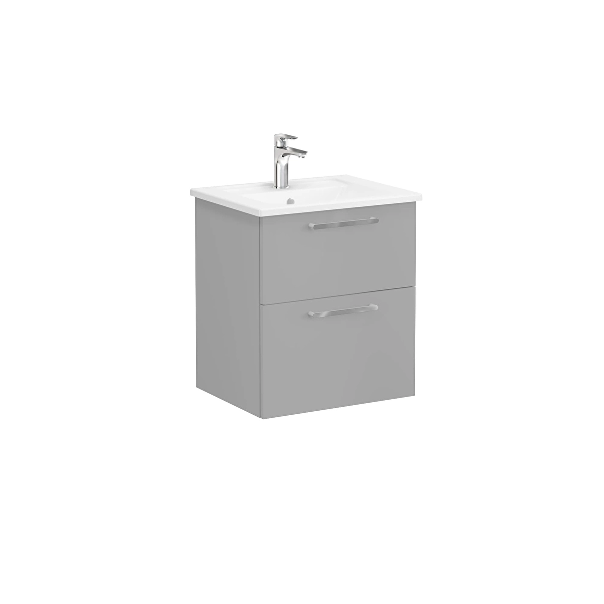 Root Flat Lavabo Dolabı, Mat Kaya Gri