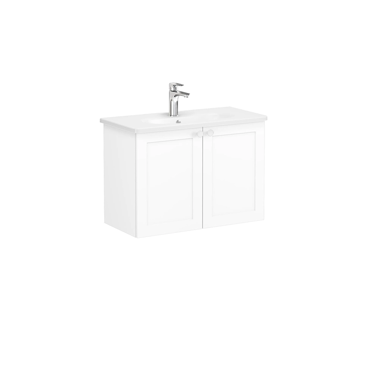 Root Classic Lavabo Dolabı, Mat Beyaz