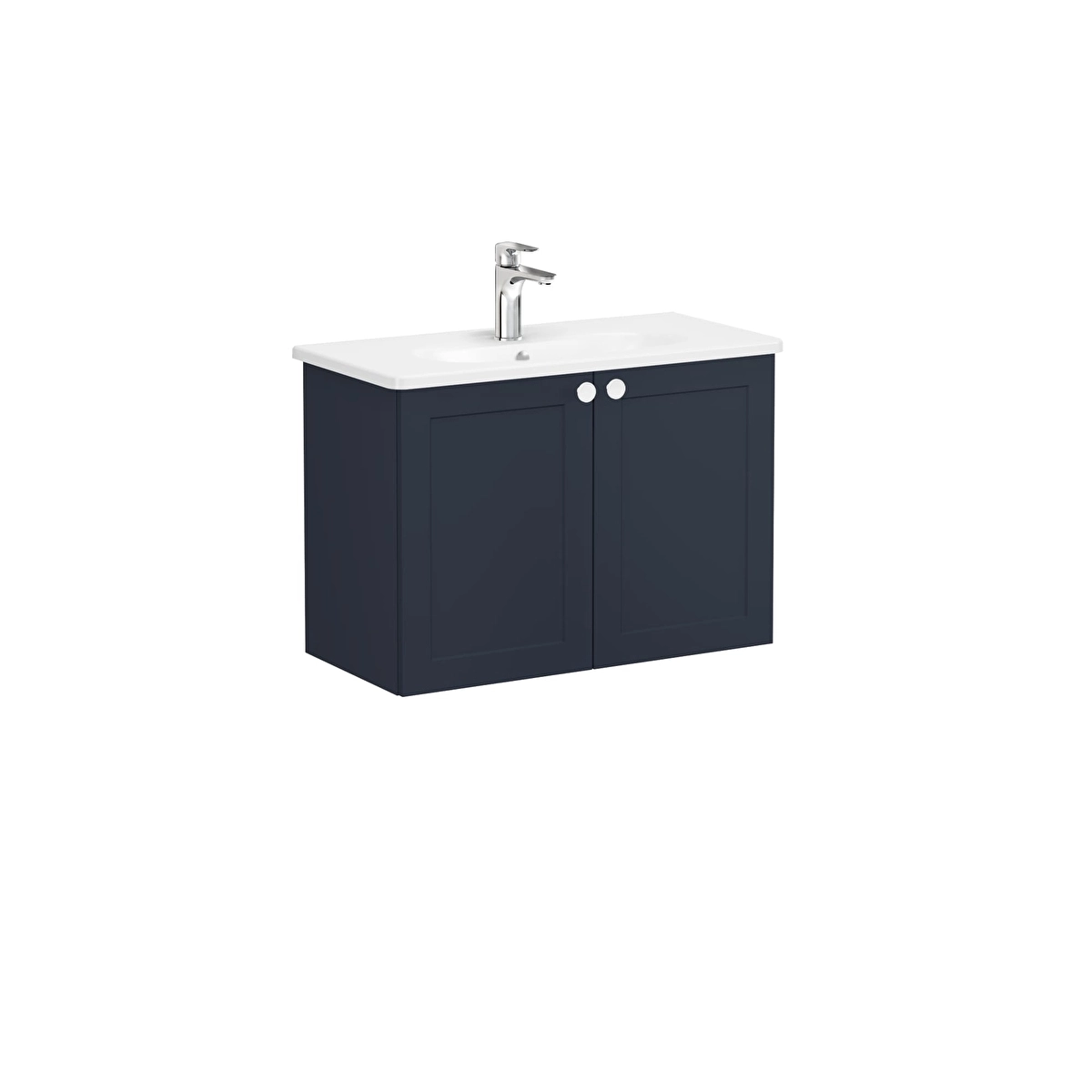 Root Classic Lavabo Dolabı, Mat Lacivert