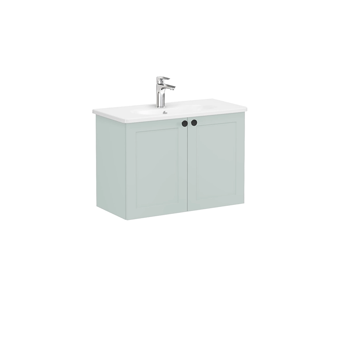Root Classic Lavabo Dolabı, Mat Retro Yeşil