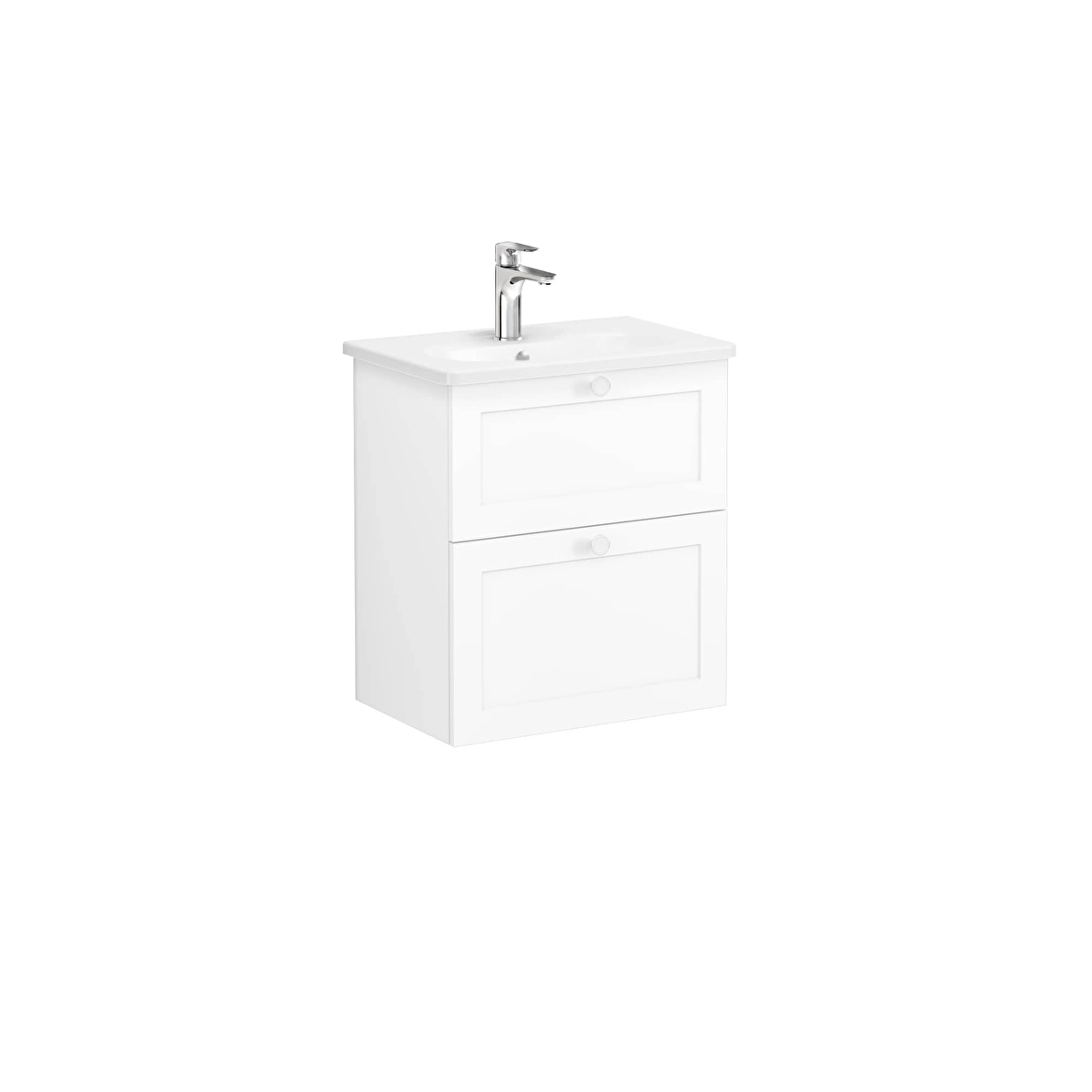 Root Classic Lavabo Dolabı, Mat Beyaz