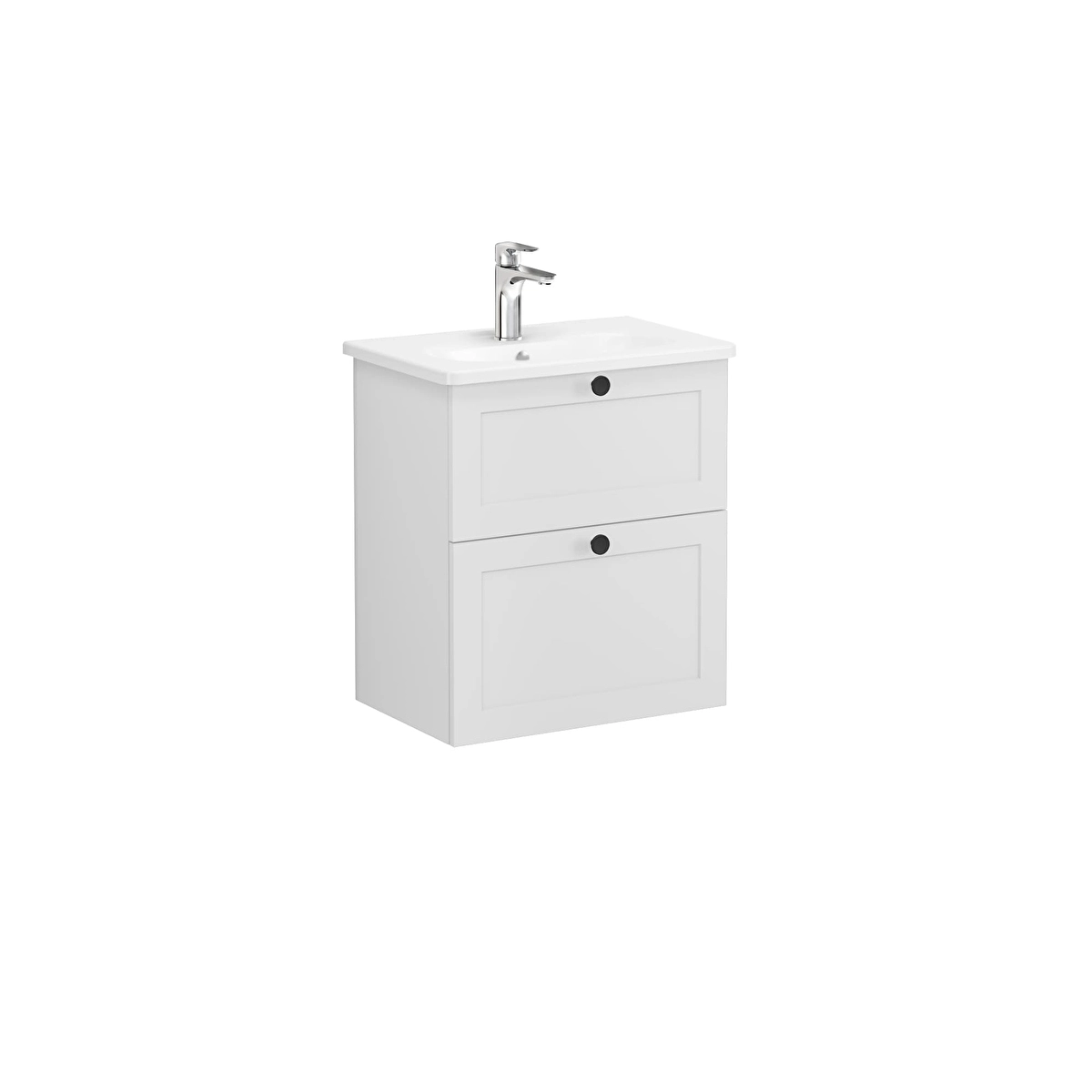 Root Classic Lavabo Dolabı, Mat Açık Gri