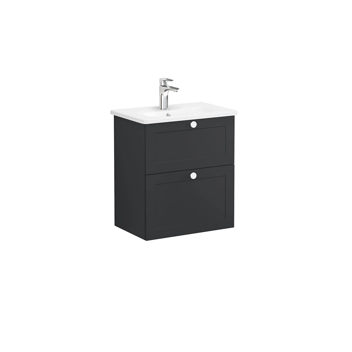 Root Classic Lavabo Dolabı, Mat Grafit