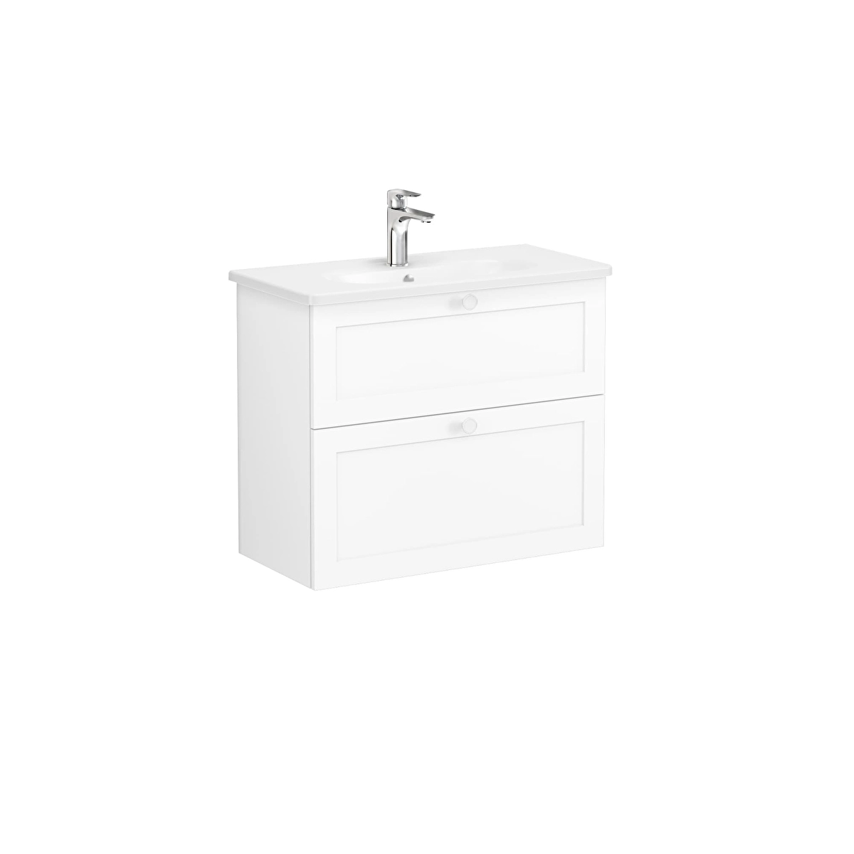 Root Classic Lavabo Dolabı, Mat Beyaz