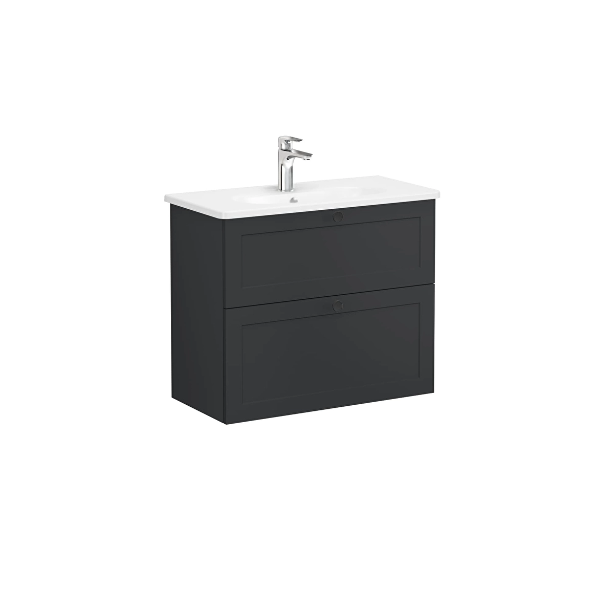 Root Classic Lavabo Dolabı, Mat Grafit