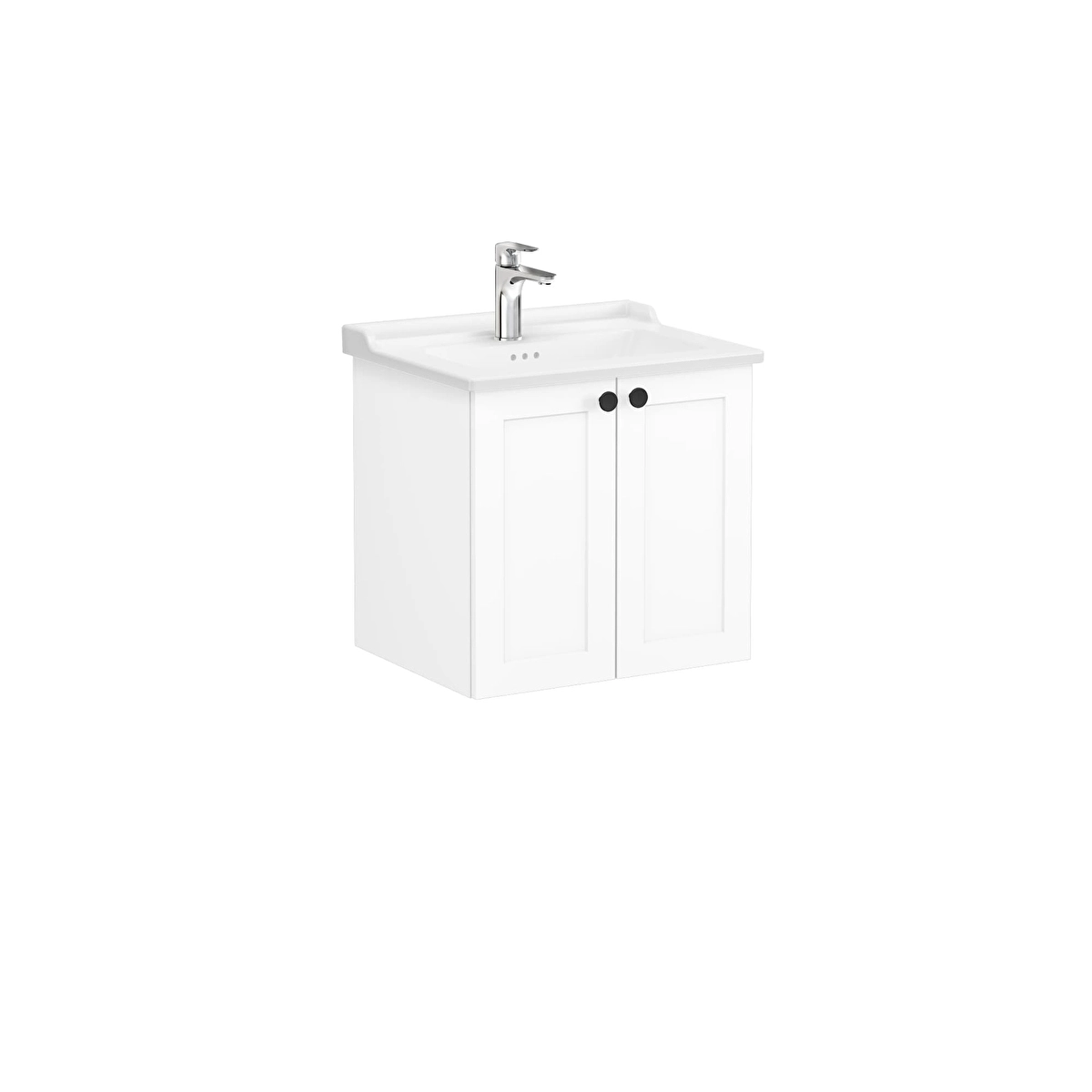 Root Classic Lavabo Dolabı, Mat Beyaz