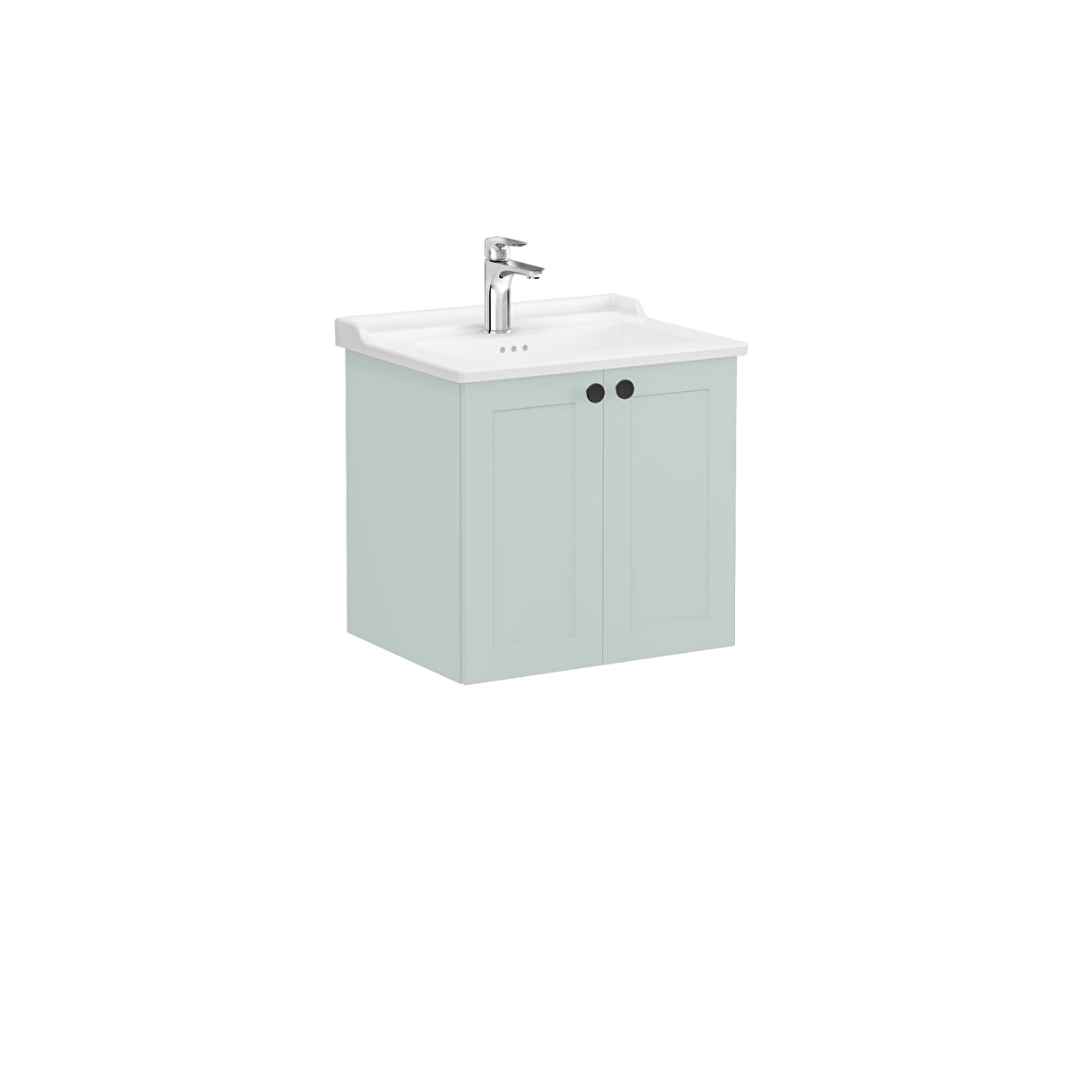 Root Classic Lavabo Dolabı, Mat Retro Yeşil