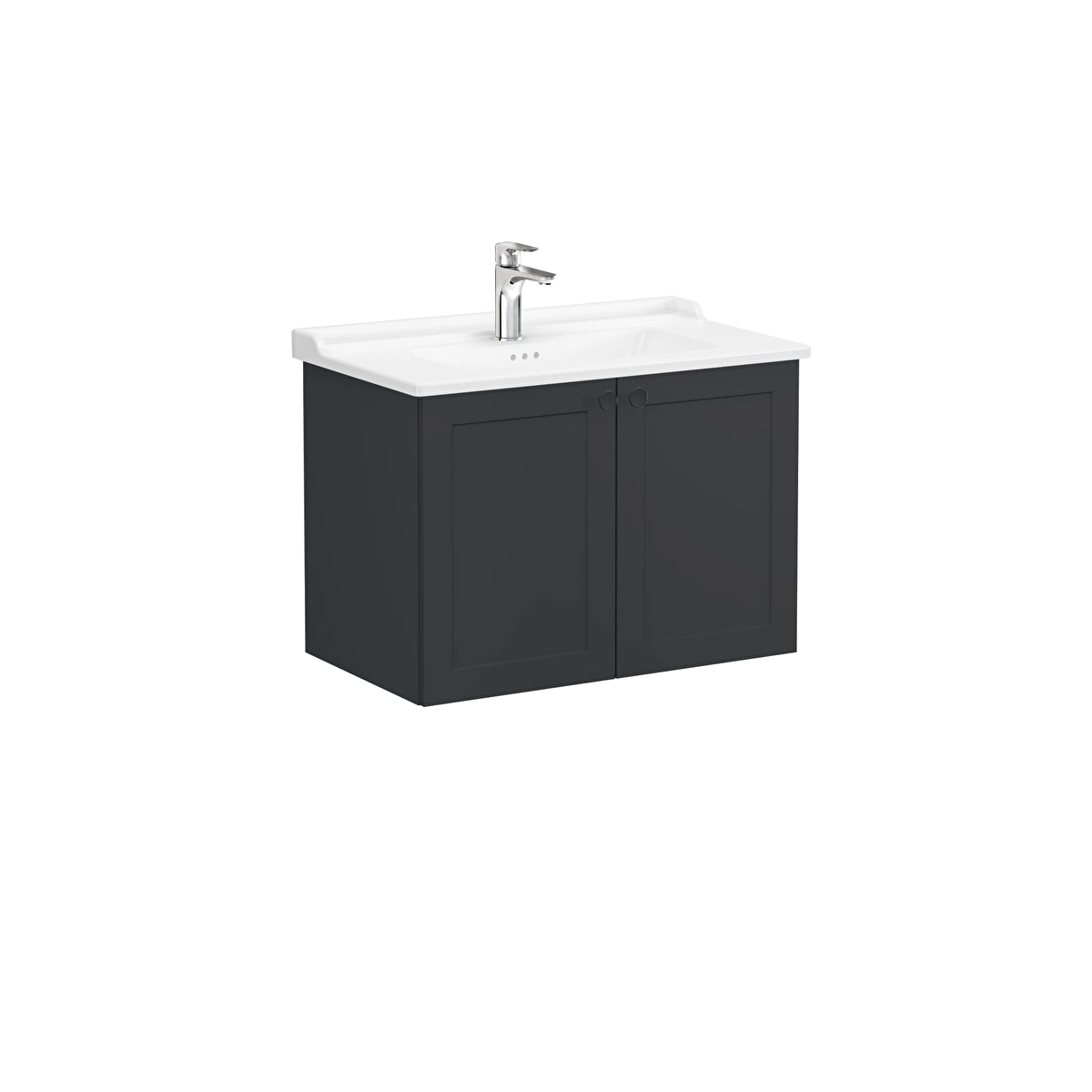 Root Classic Lavabo Dolabı, Mat Grafit