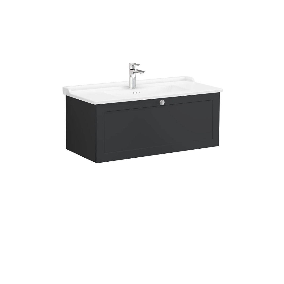 Root Classic Lavabo Dolabı, Mat Grafit