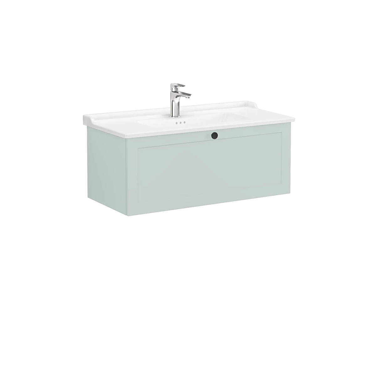 Root Classic Lavabo Dolabı, Mat Retro Yeşil