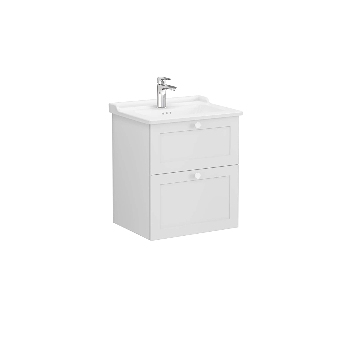 Root Classic Lavabo Dolabı, Mat Açık Gri