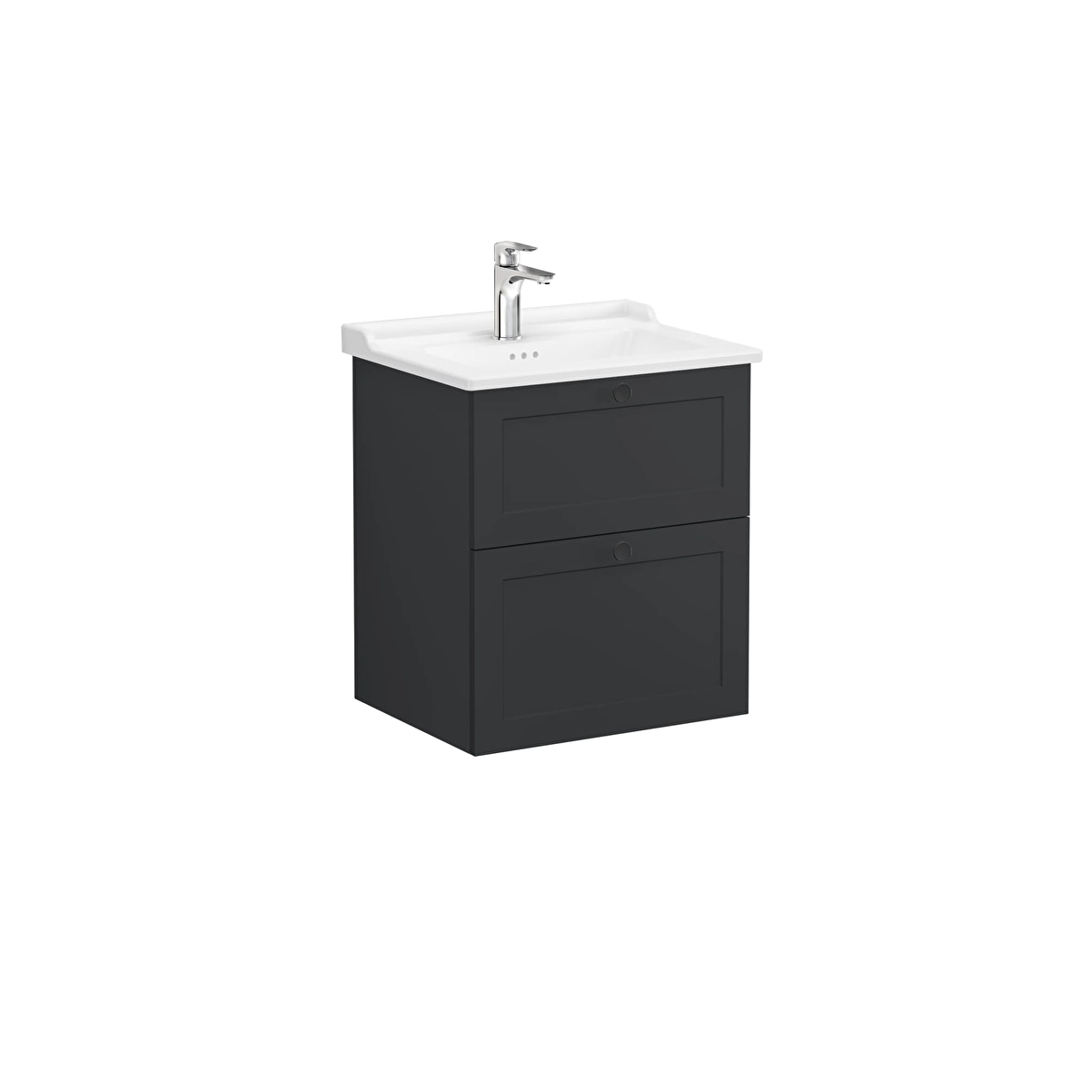 Root Classic Lavabo Dolabı, Mat Grafit