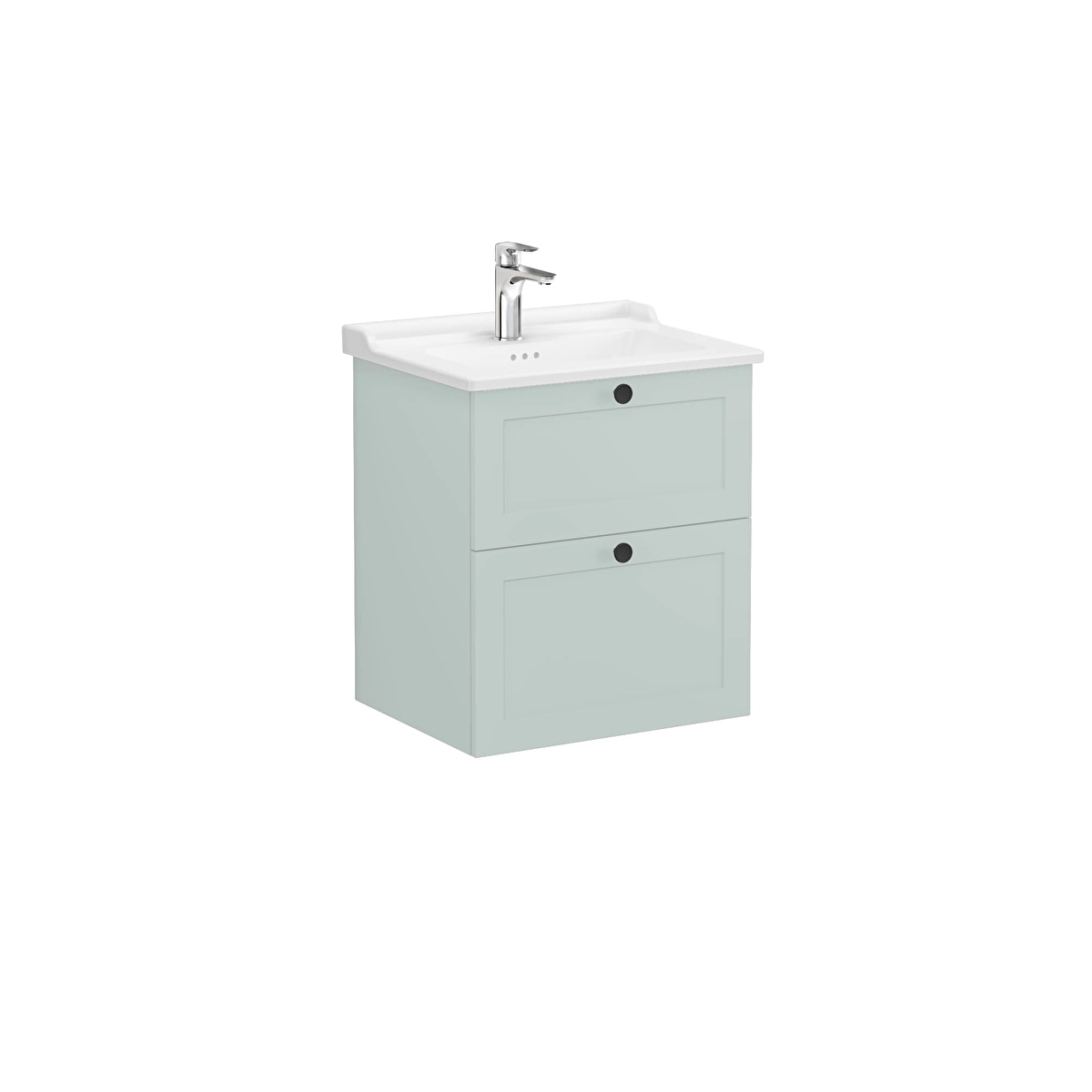 Root Classic Lavabo Dolabı, Mat Retro Yeşil