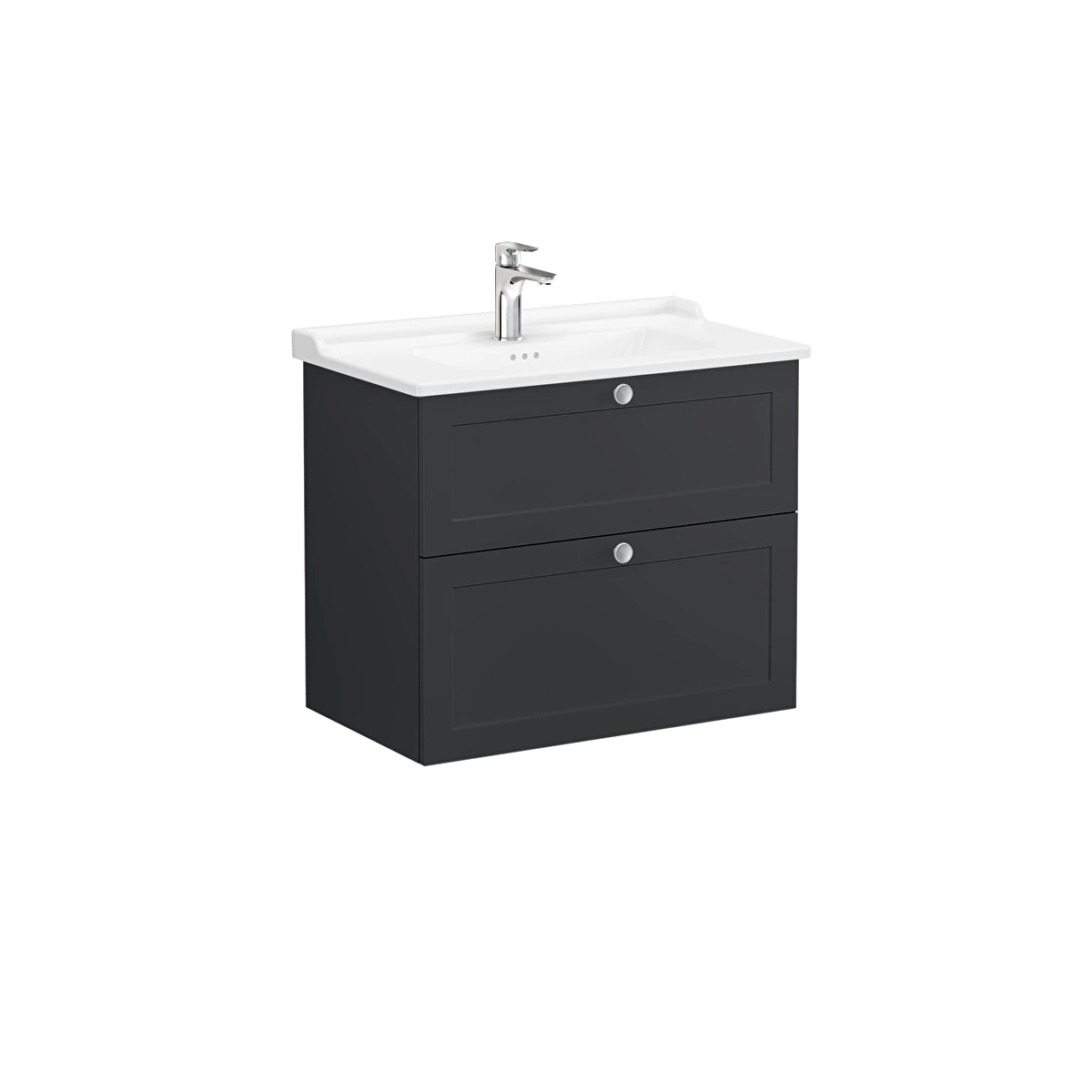 Root Classic Lavabo Dolabı, Mat Grafit