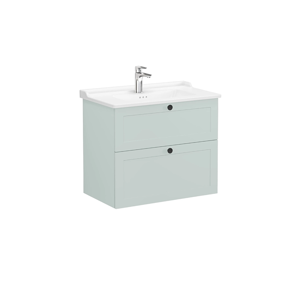 Root Classic Lavabo Dolabı, Mat Retro Yeşil