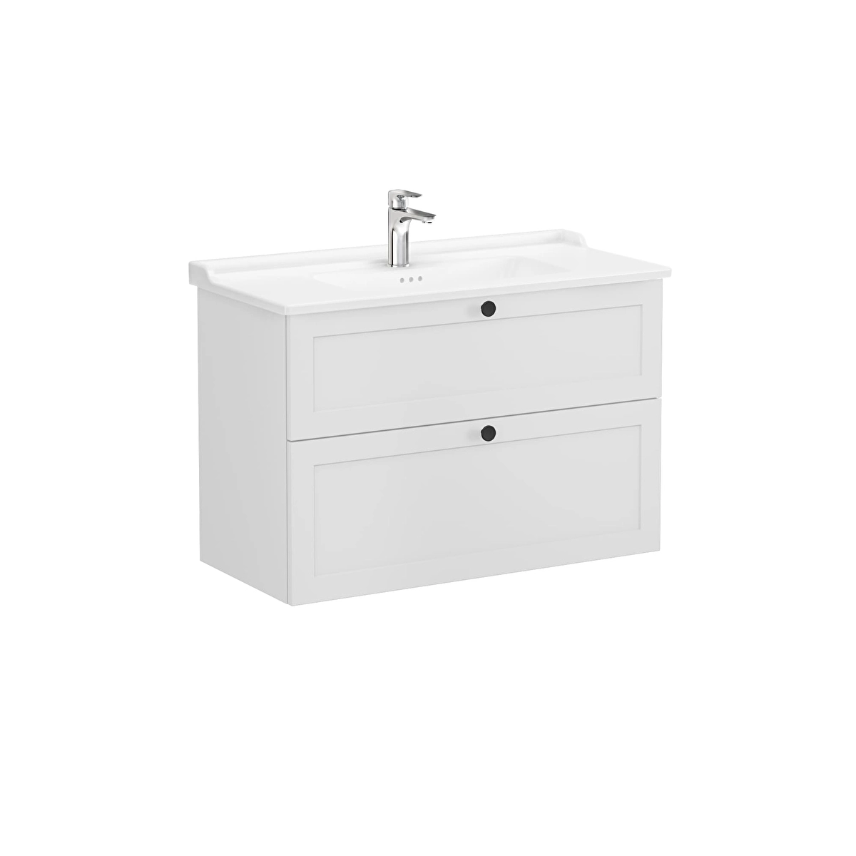 Root Classic Lavabo Dolabı, Mat Açık Gri