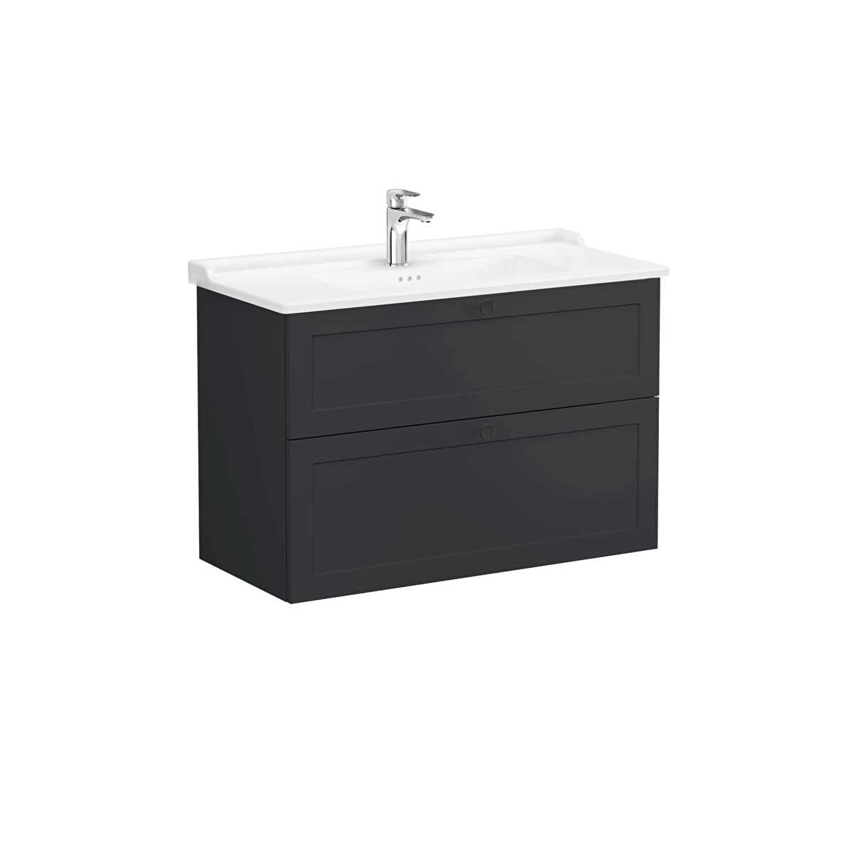 Root Classic Lavabo Dolabı, Mat Grafit