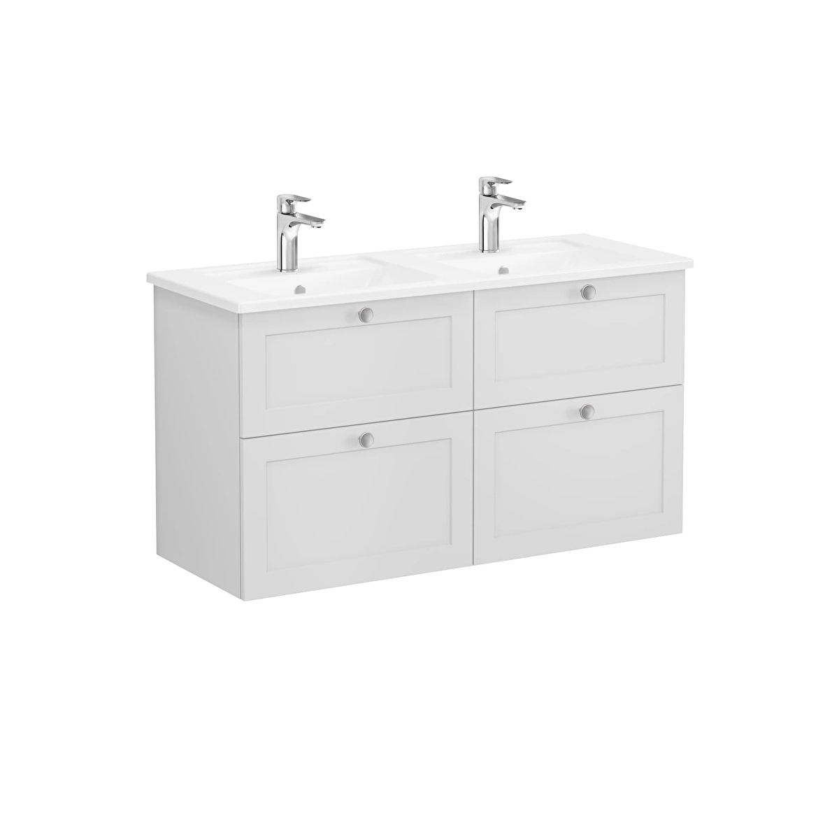 Root Classic Lavabo Dolabı, Mat Açık Gri