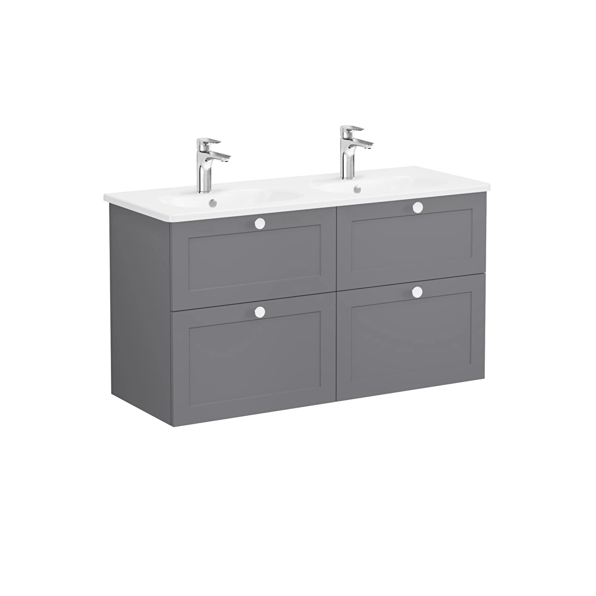 Root Classic Lavabo Dolabı, Mat gri