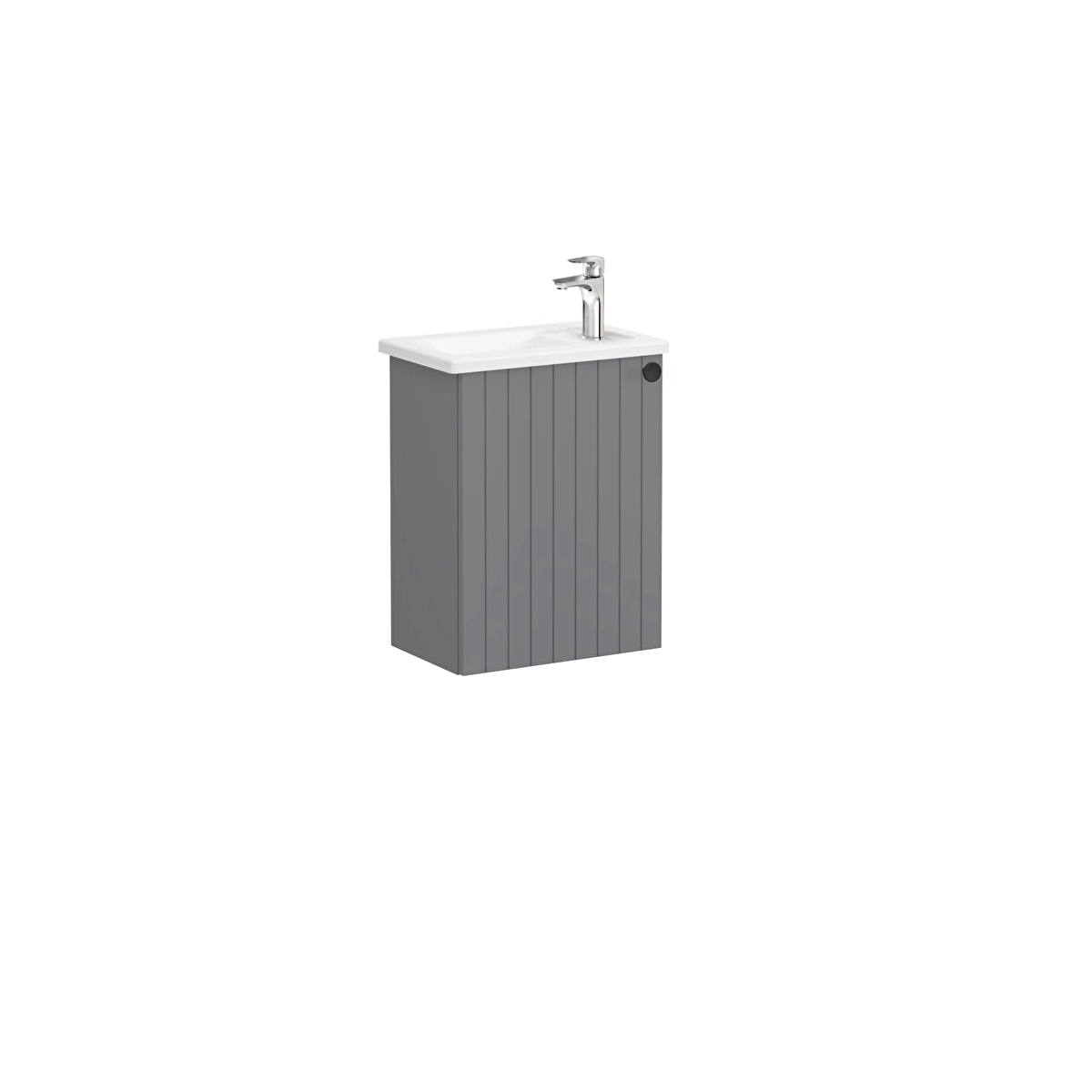 Root Groove Lavabo Dolabı, Mat gri