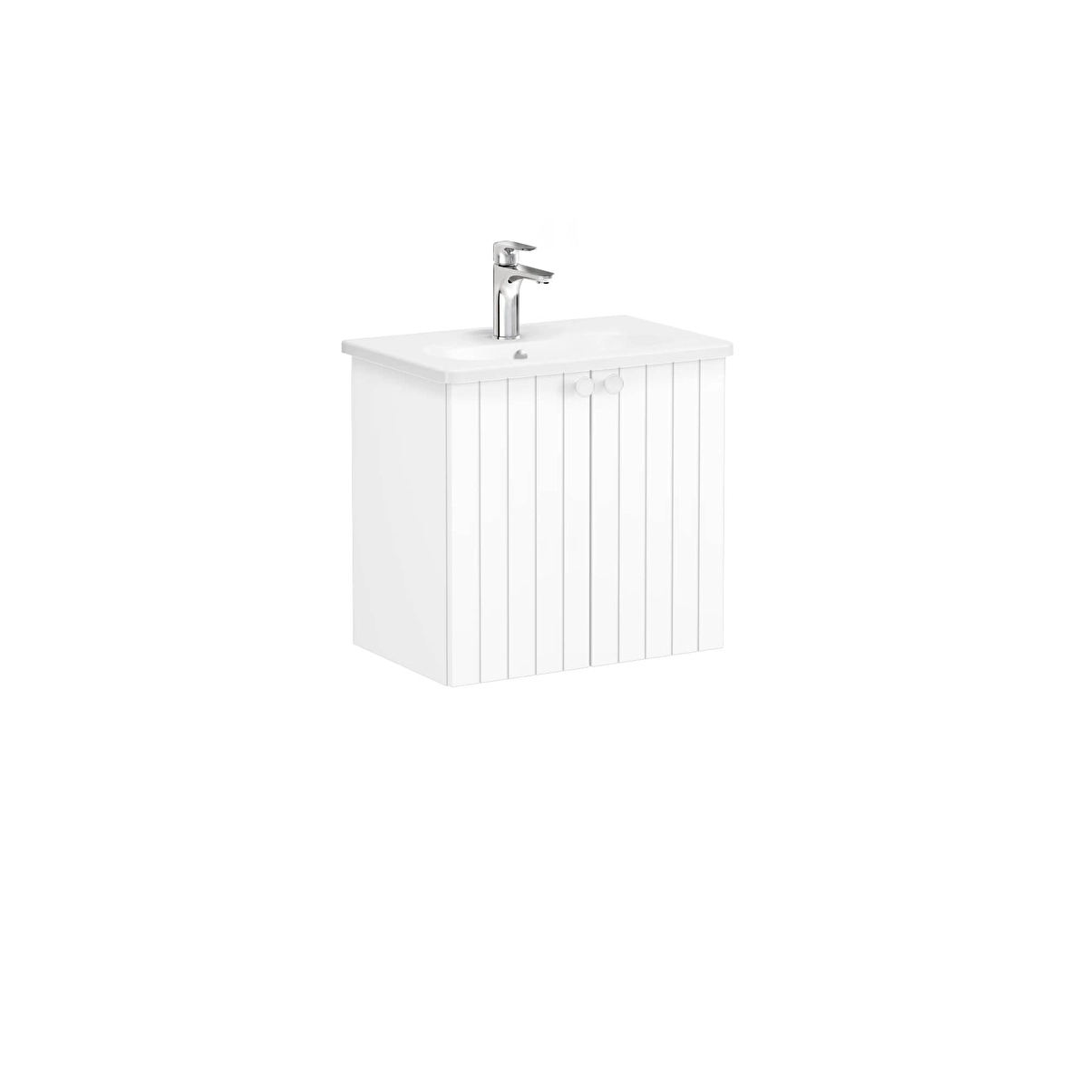 Root Groove Lavabo Dolabı, Mat Beyaz