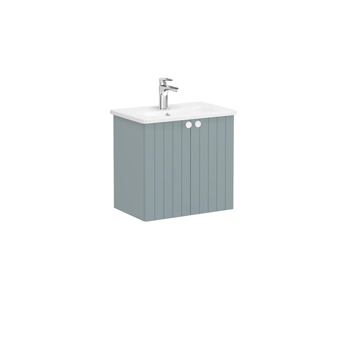 Root Groove Lavabo Dolabı, Mat Fiyord Yeşili