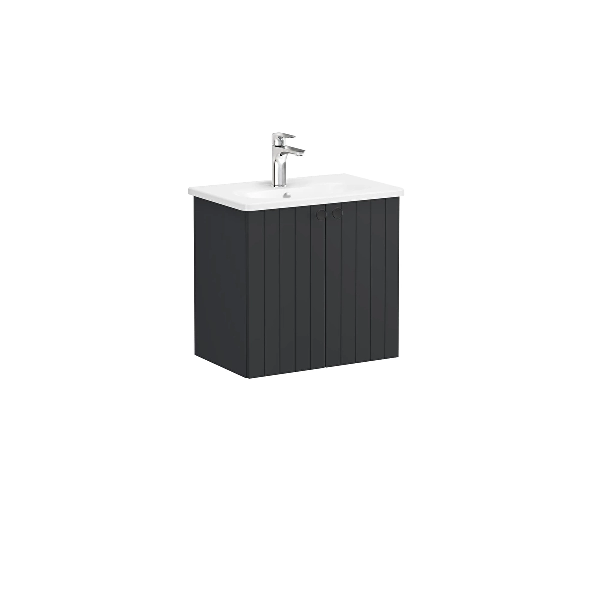 Root Groove Lavabo Dolabı, Mat Grafit
