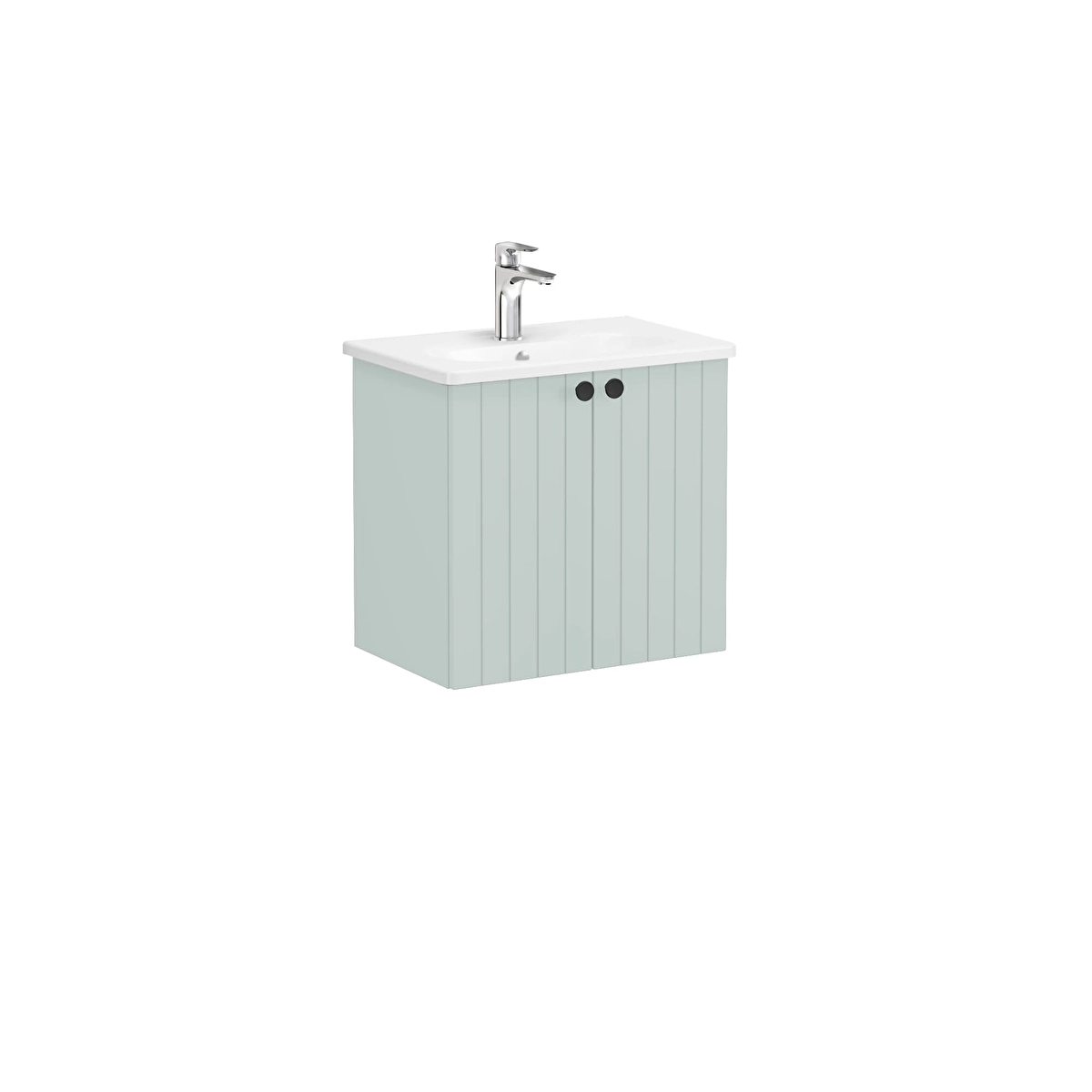 Root Groove Lavabo Dolabı, Mat Retro Yeşil