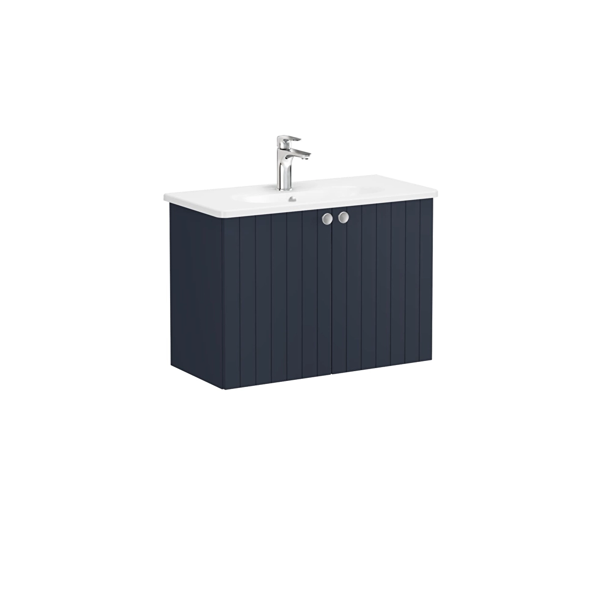 Root Groove Lavabo Dolabı, Mat Lacivert