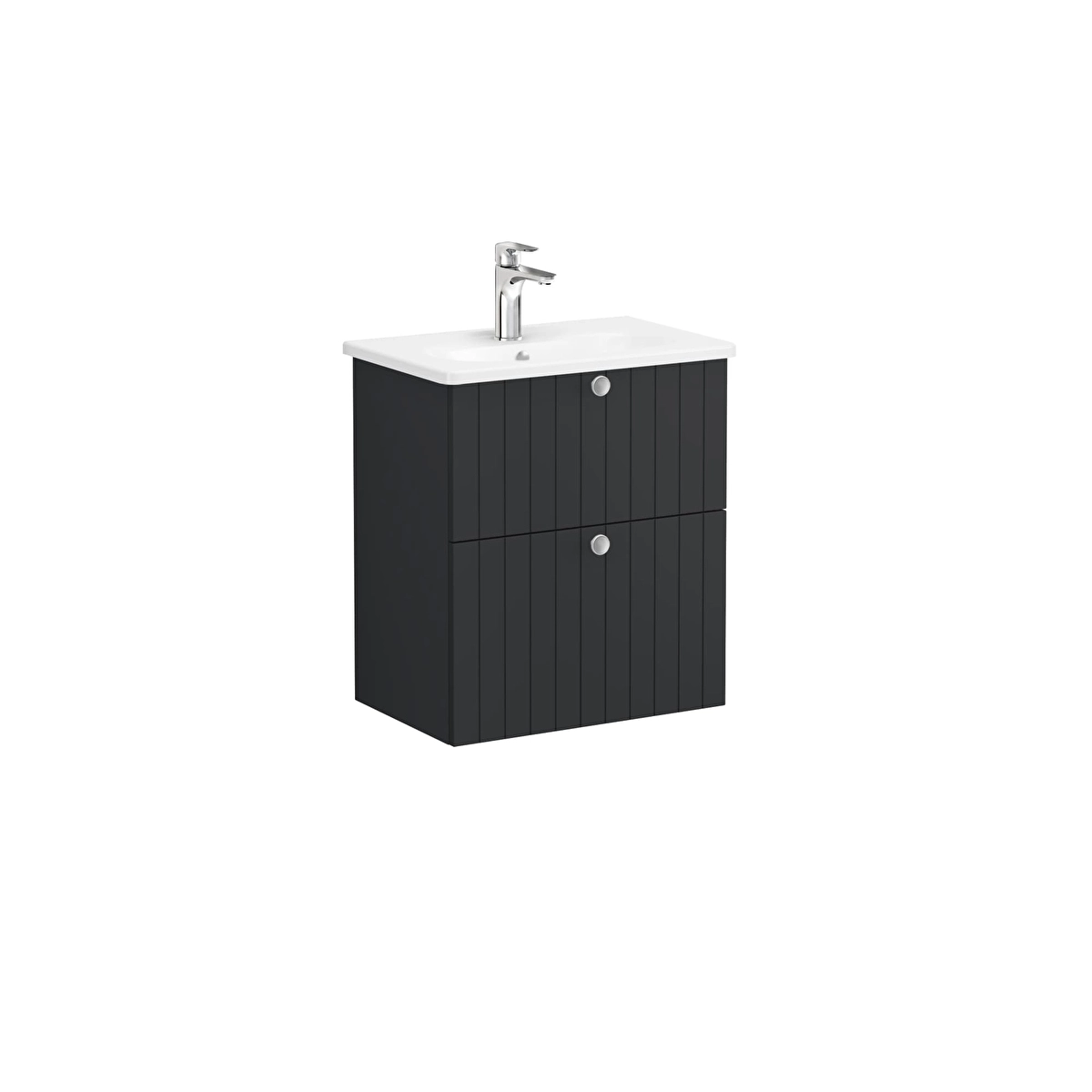 Root Groove Lavabo Dolabı, Mat Grafit